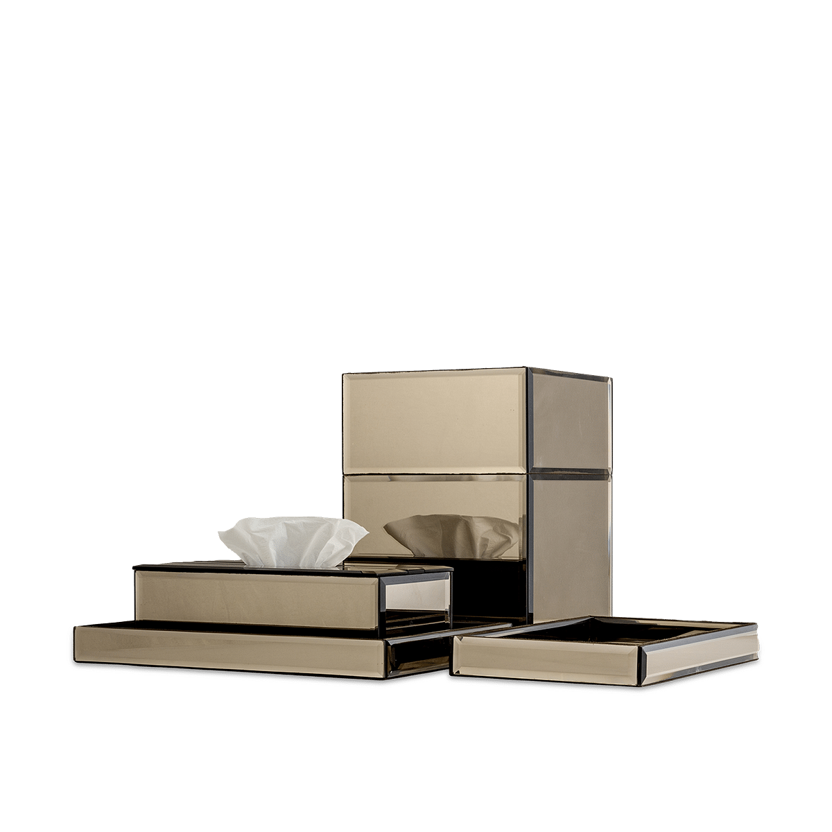 Duplus Mirror Tissue Box