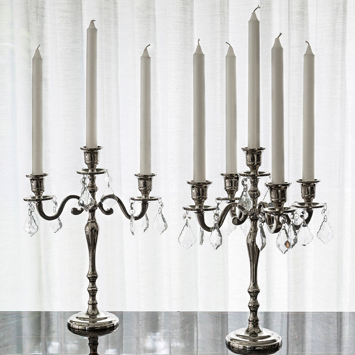 Deliciae Taper Candle Metallic S/6