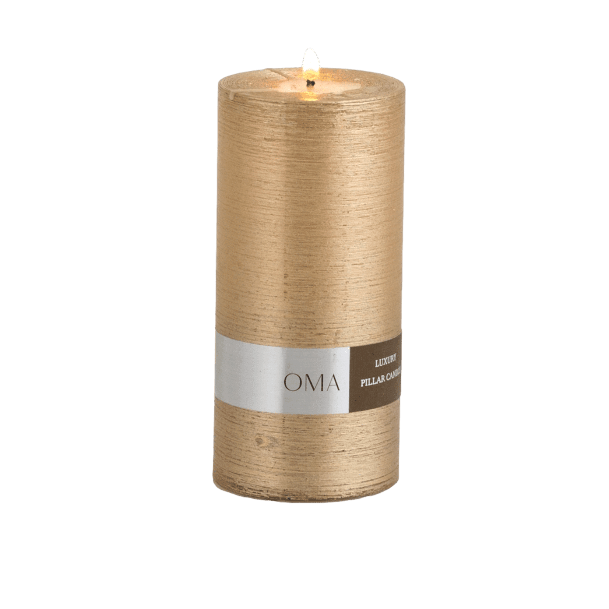 Deliciae Pillar Candle Gold
