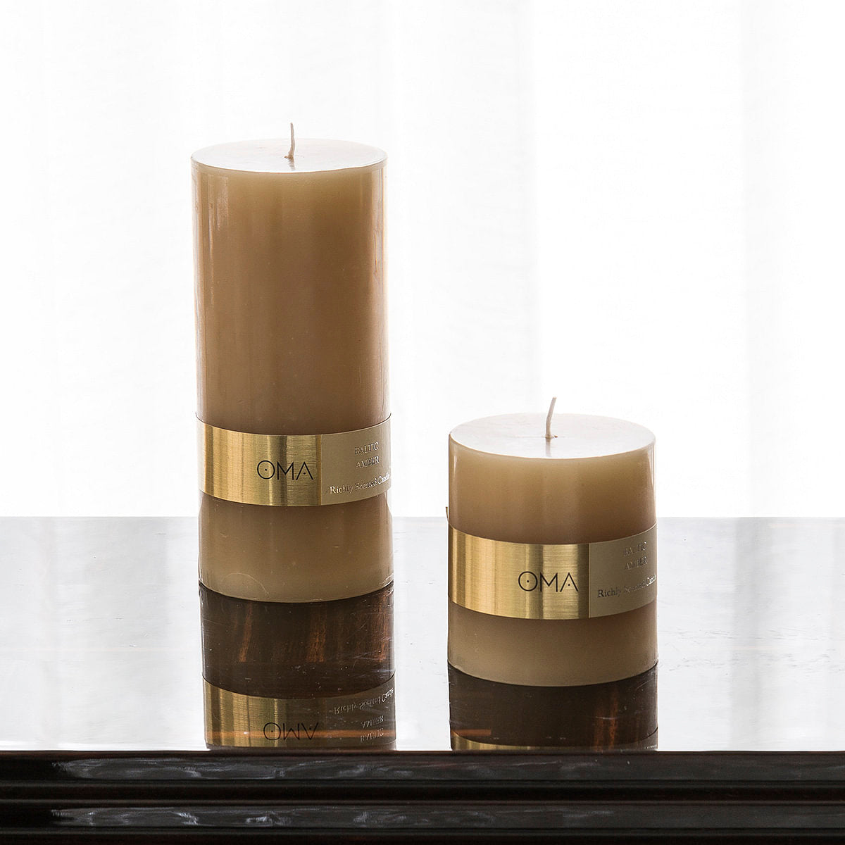 Baltic Amber Scented Pillar Candle