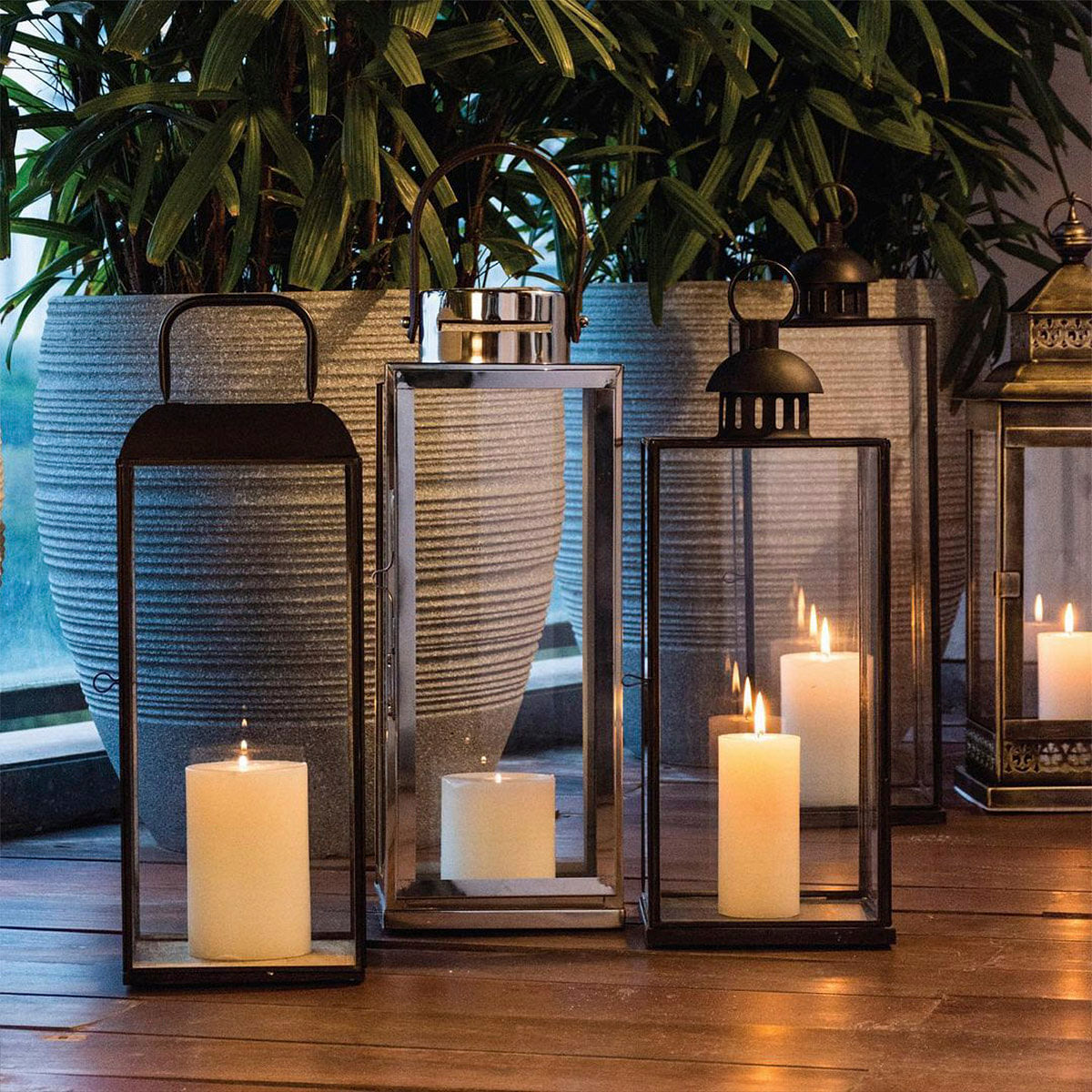 Ginger Lily Scented Pillar Candle