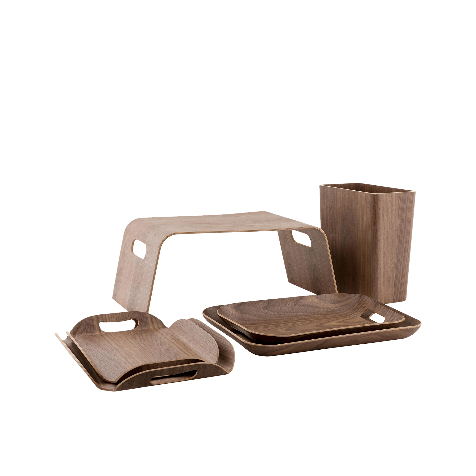 Walnut Brown Tray 40cm