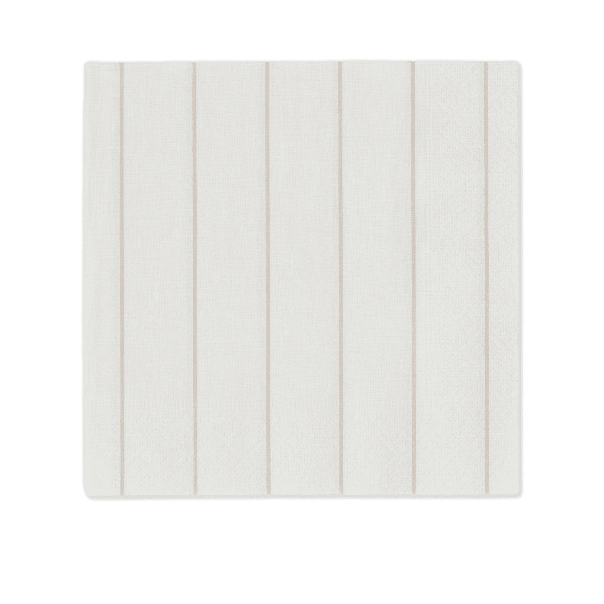 Home Beige Stripe Cocktail Napkins, Set Of 20