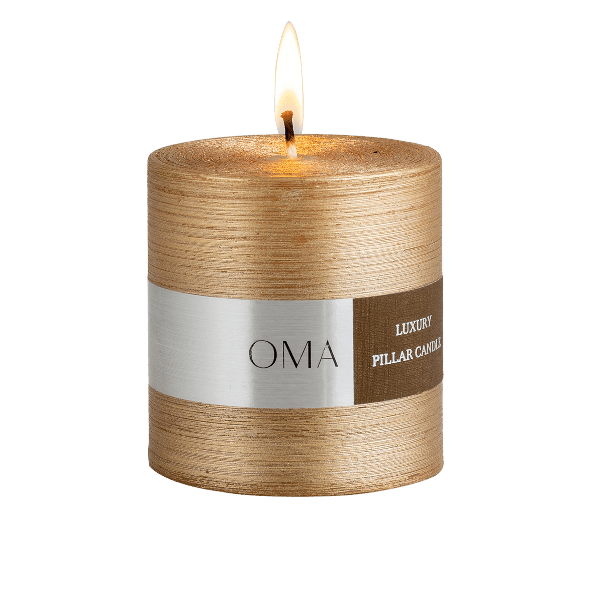 Deliciae Pillar Candle Gold