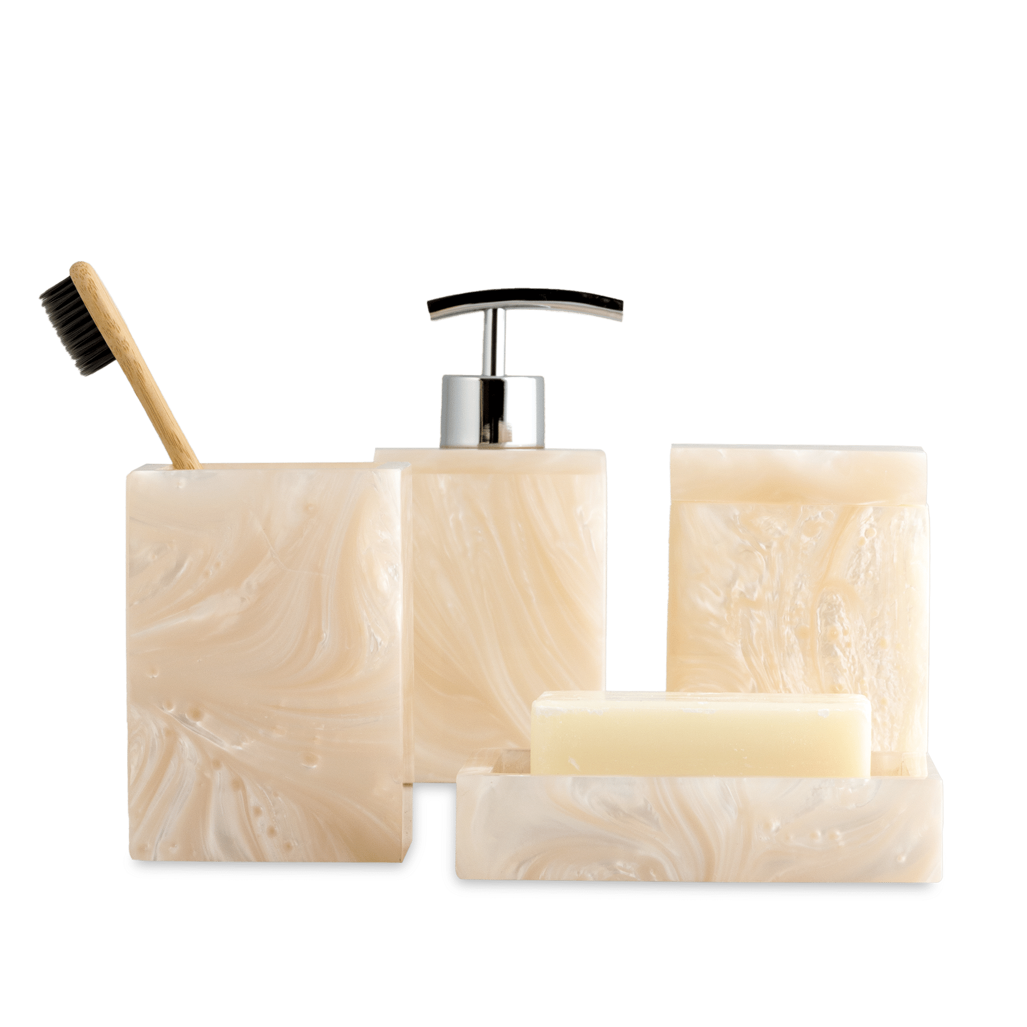 Capiz Soap Dispenser Pearl