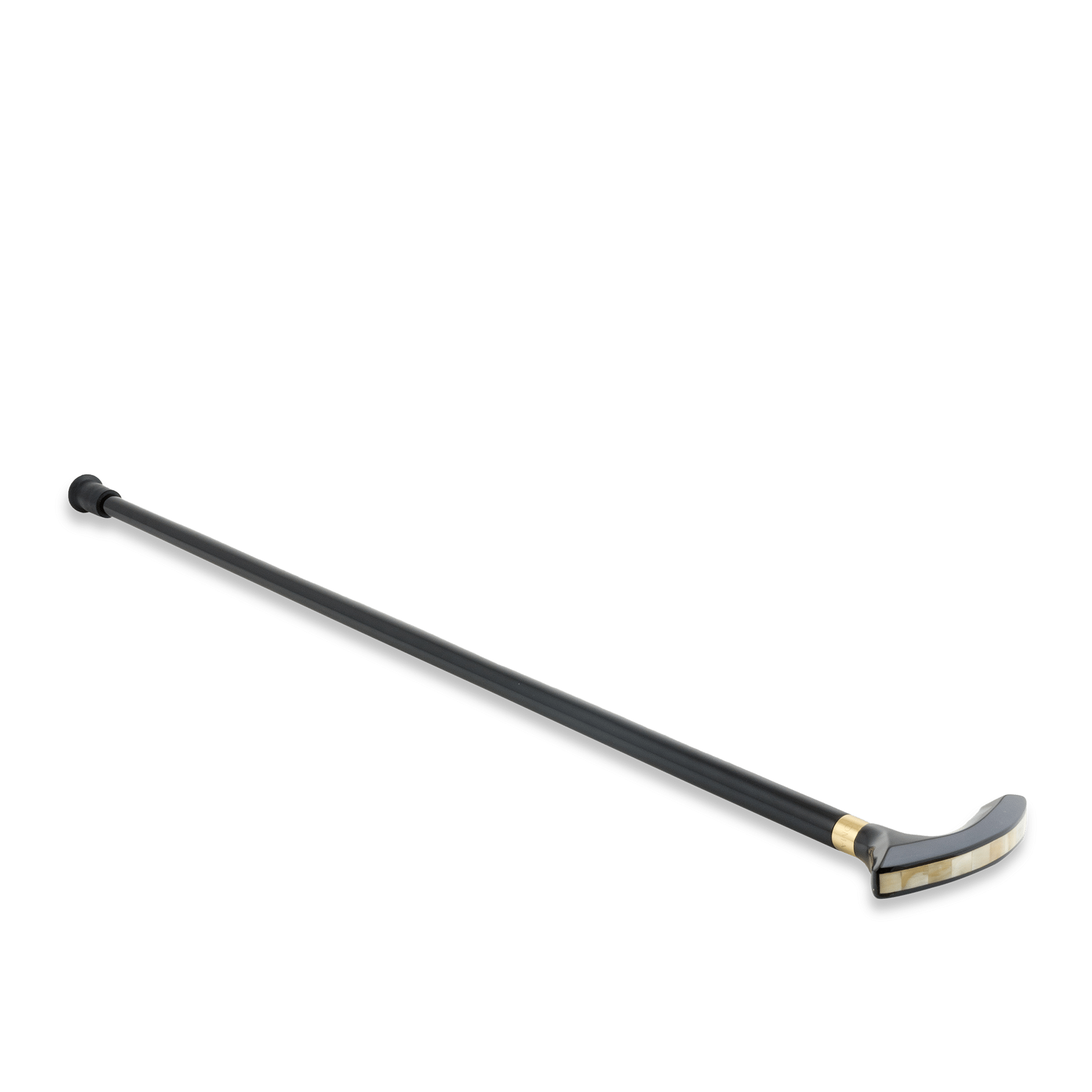 Marvo Black Wood & Horn Walking Stick