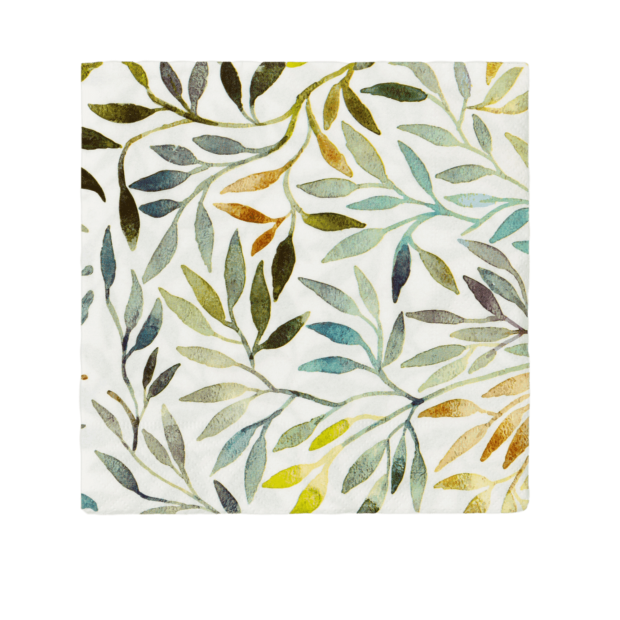Willow Leaves Cocktail Napkins, Set Of 20