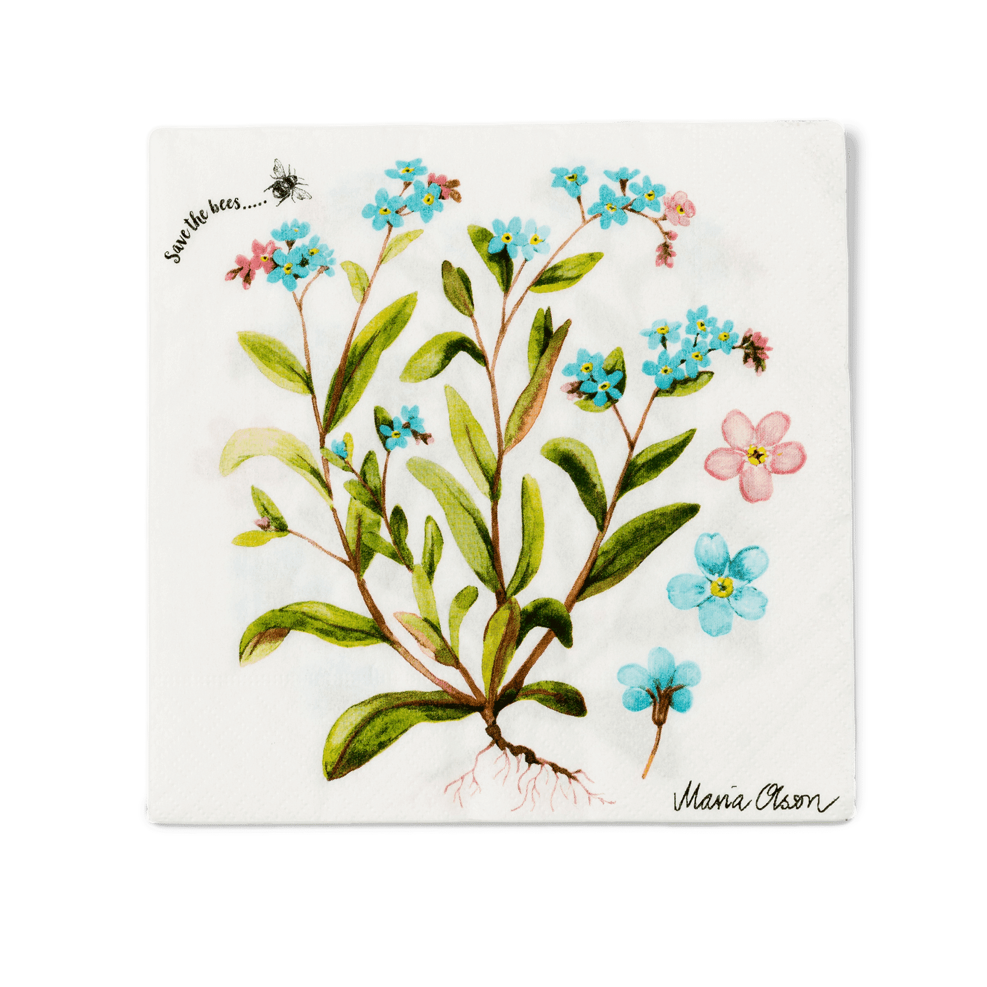 Forget Me Not Lunch Napkin