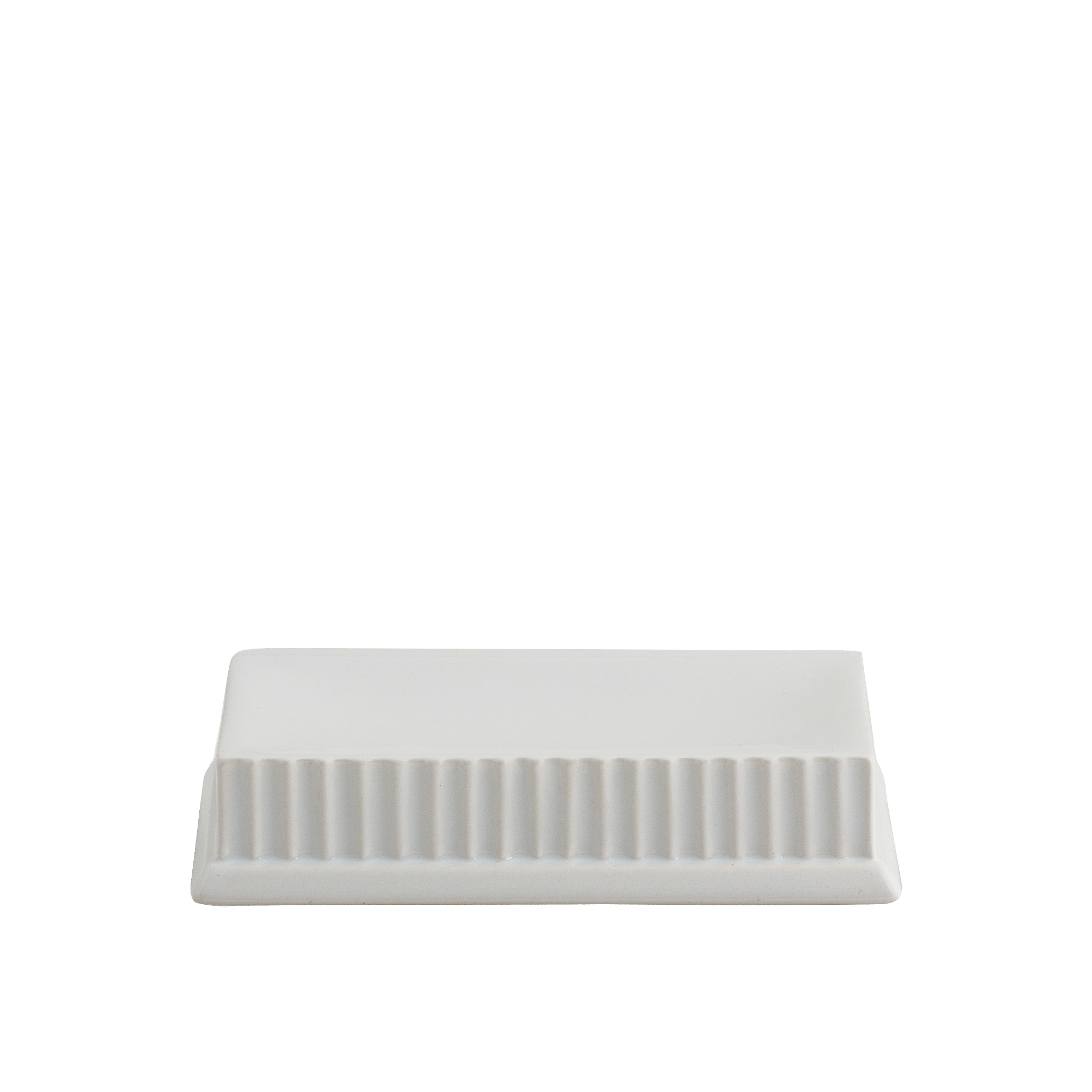 MONOGRAM WHITE SOAP DISH