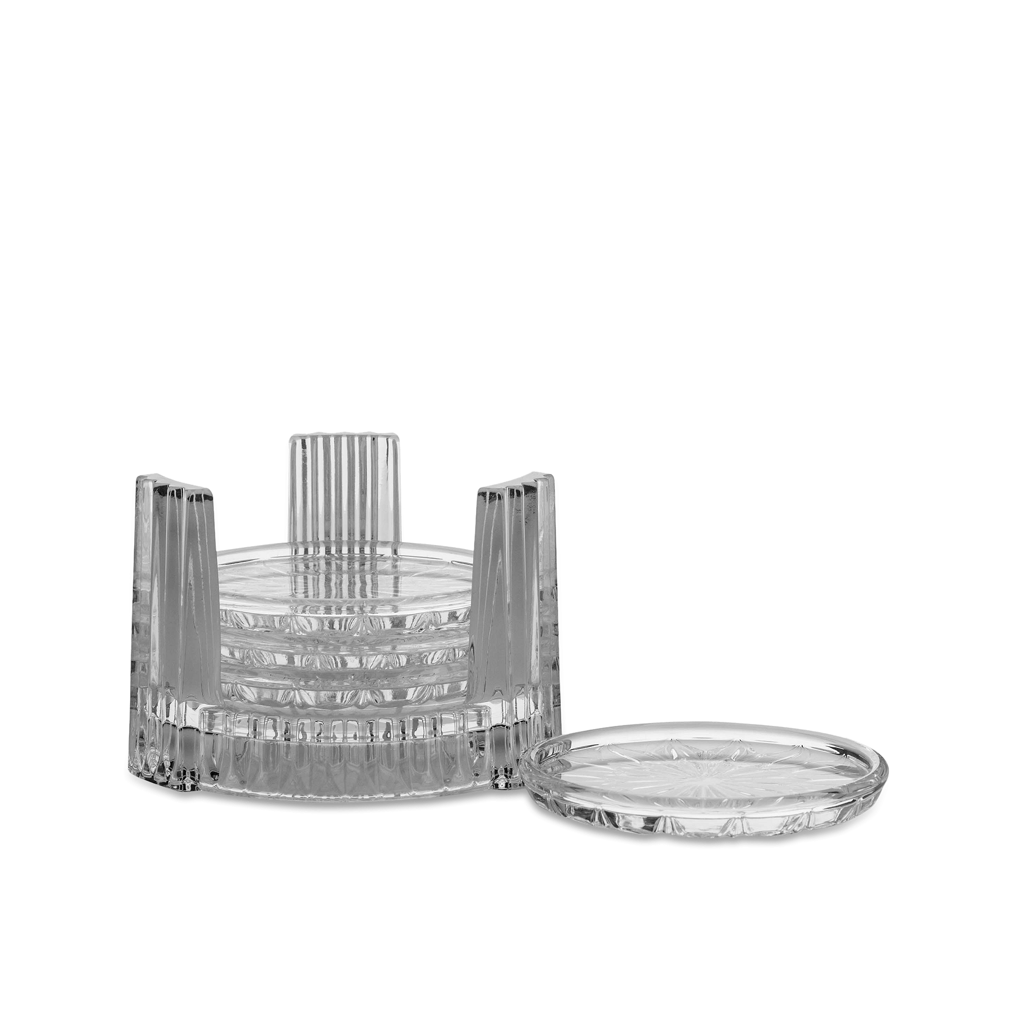 Coaster Set With Holder
