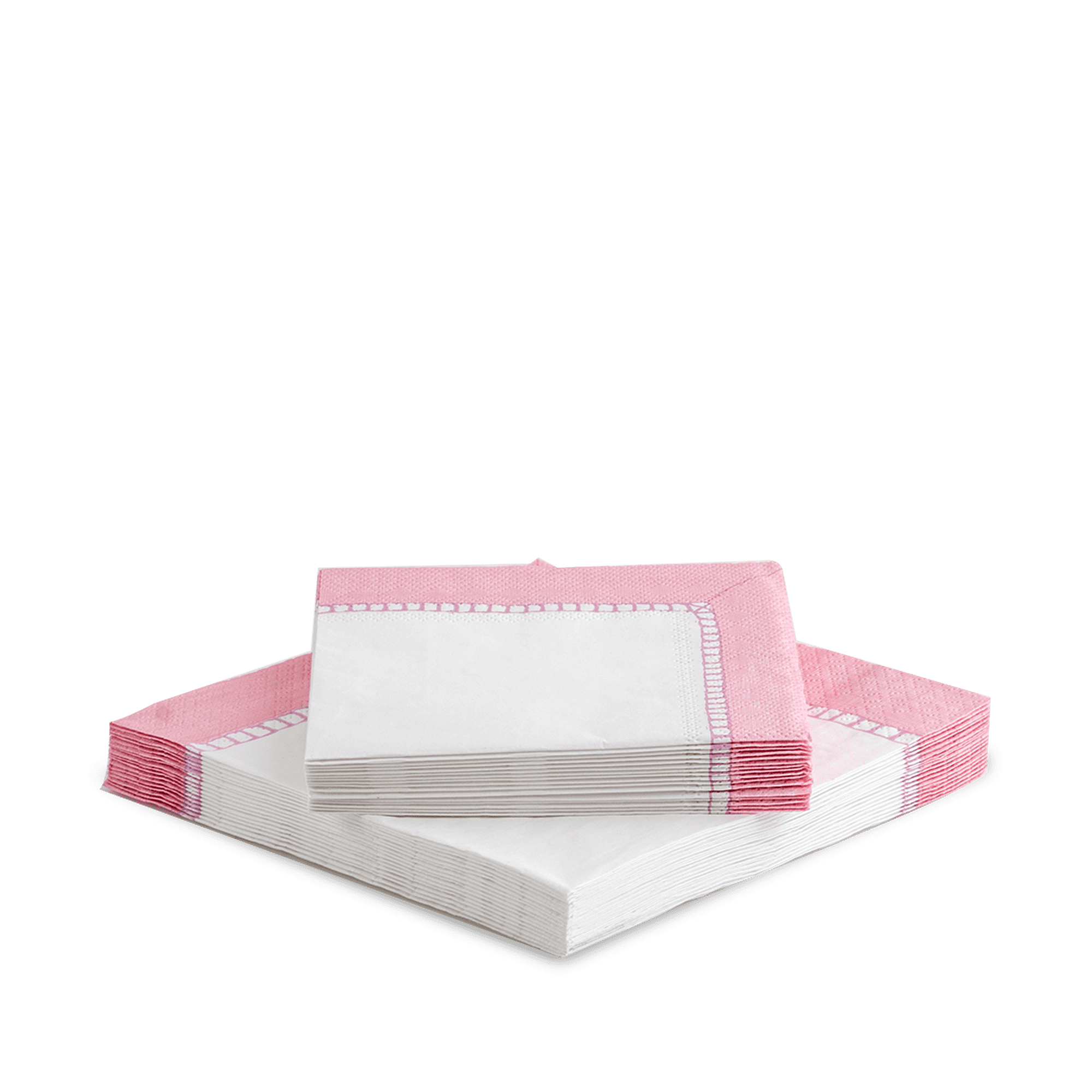 Linen Border Paper Napkins S/20