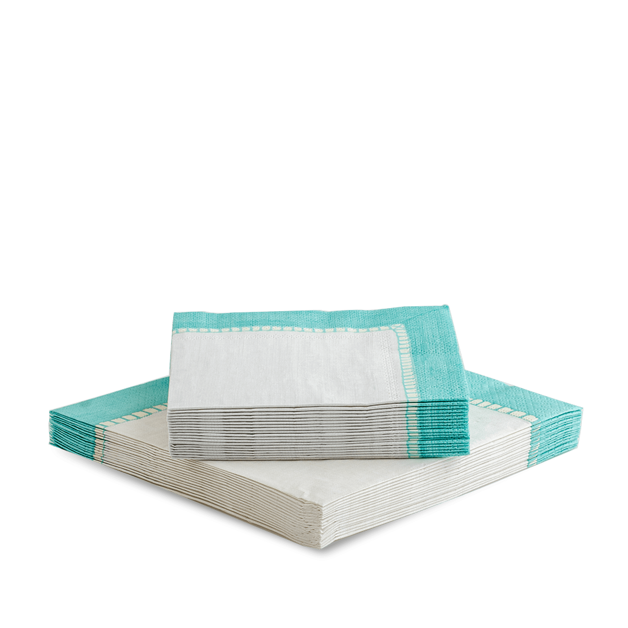 Linen Border Paper Napkins S/20