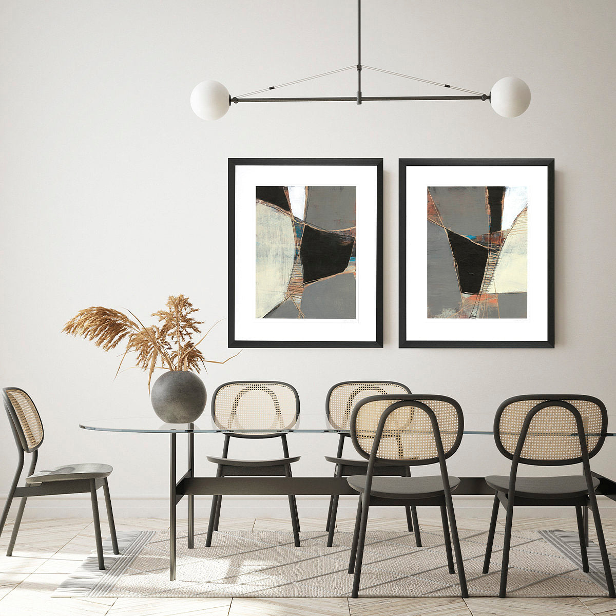 Segmented Neutrals Wall Art