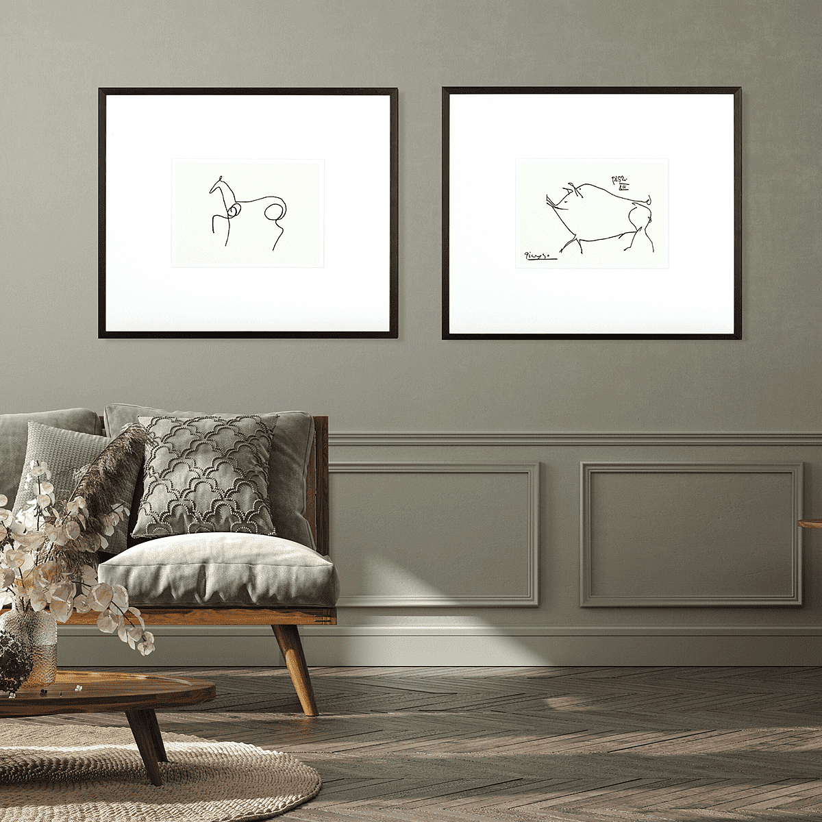 P Picasso : Le Cheval Wall Art