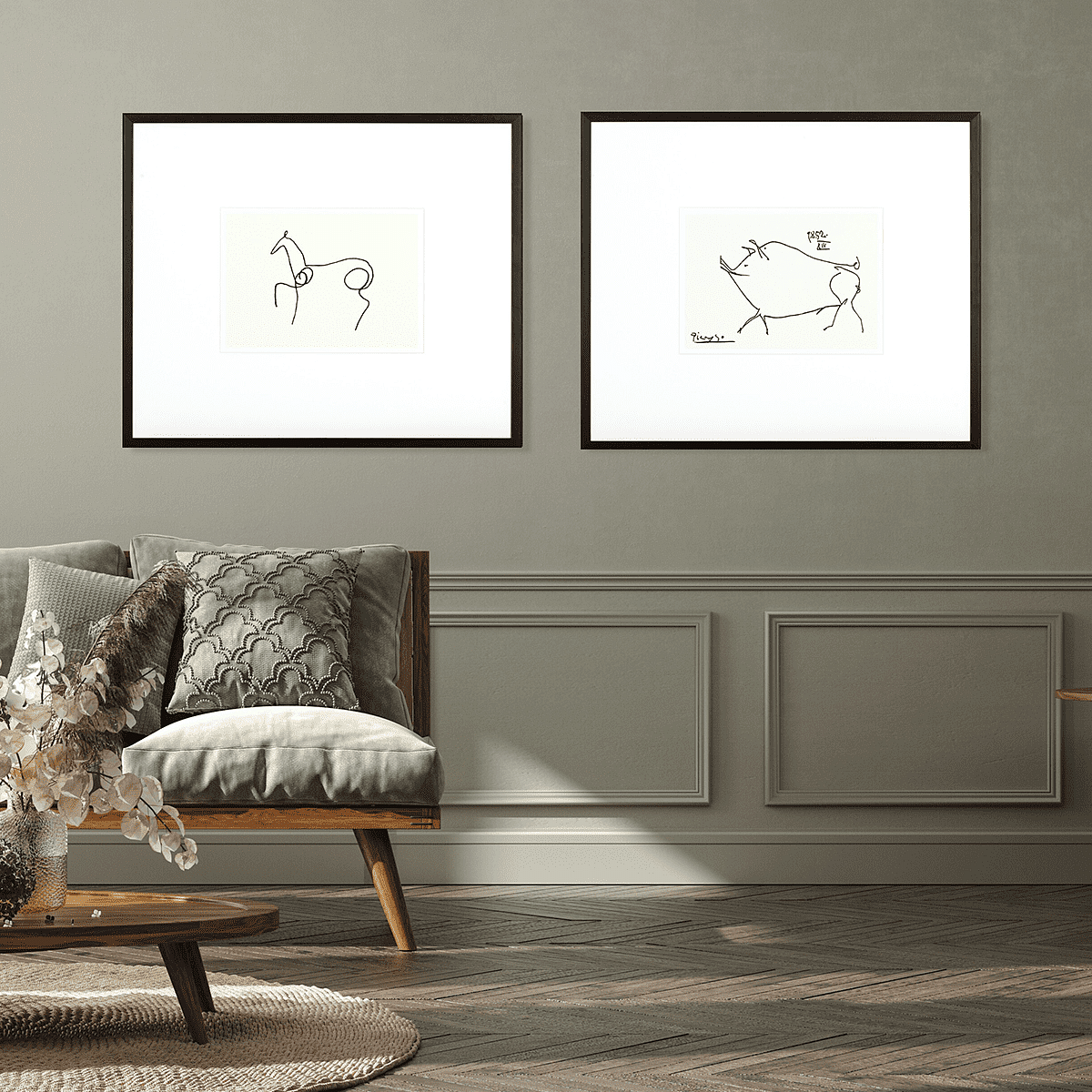 P Picasso : Le Petit Cochon Wall Art