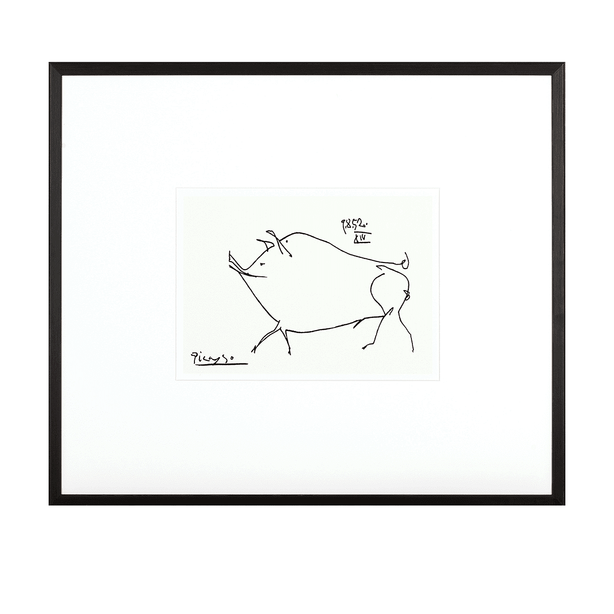 P Picasso : Le Petit Cochon Wall Art