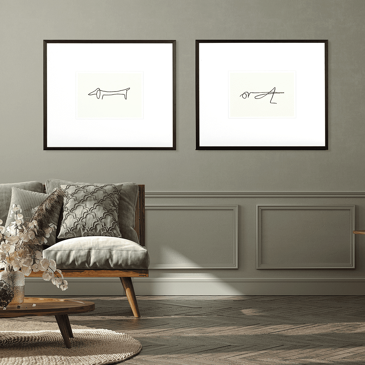 P Picasso : Le Chien Wall Art