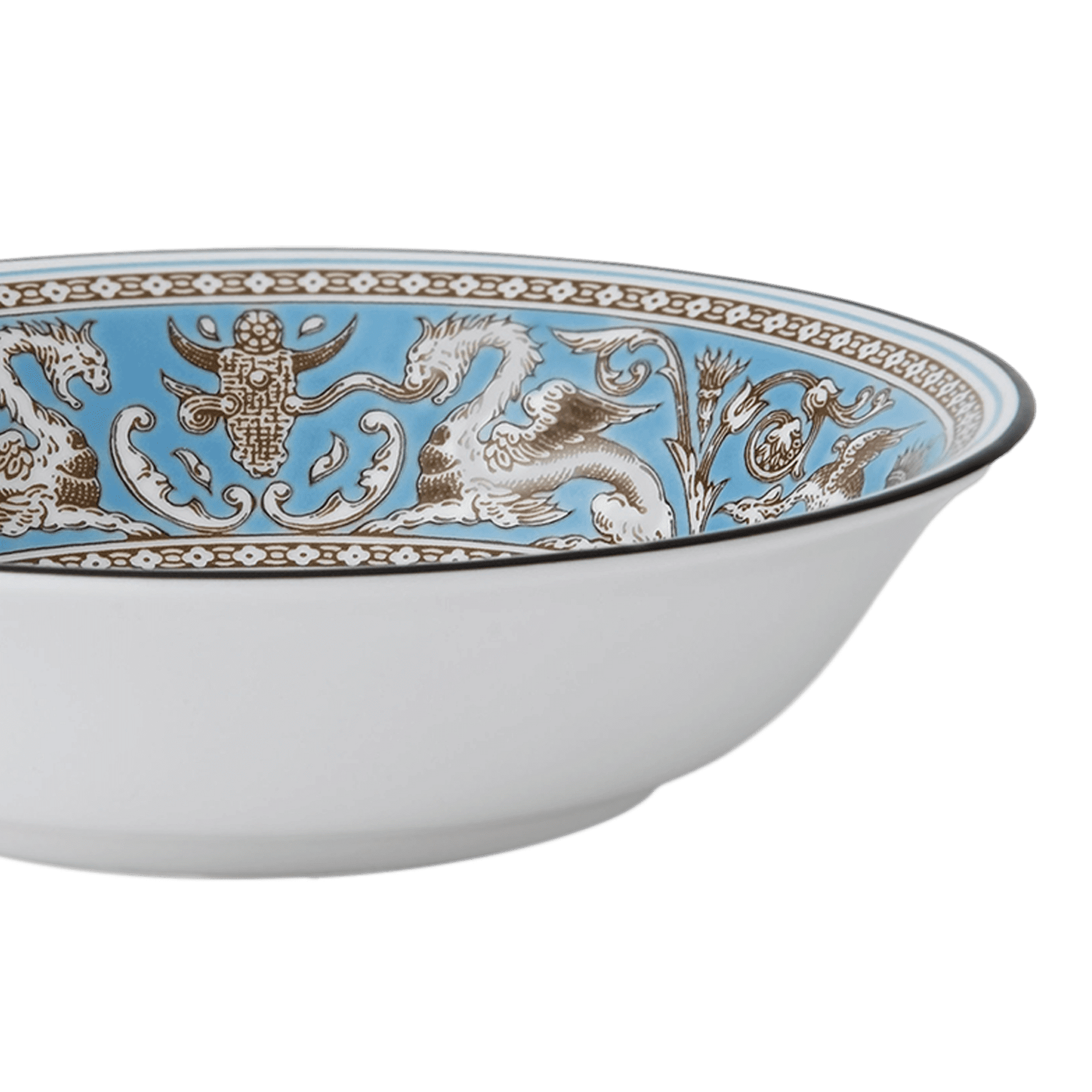 Florentine Turquoise Oatmeal Bowl