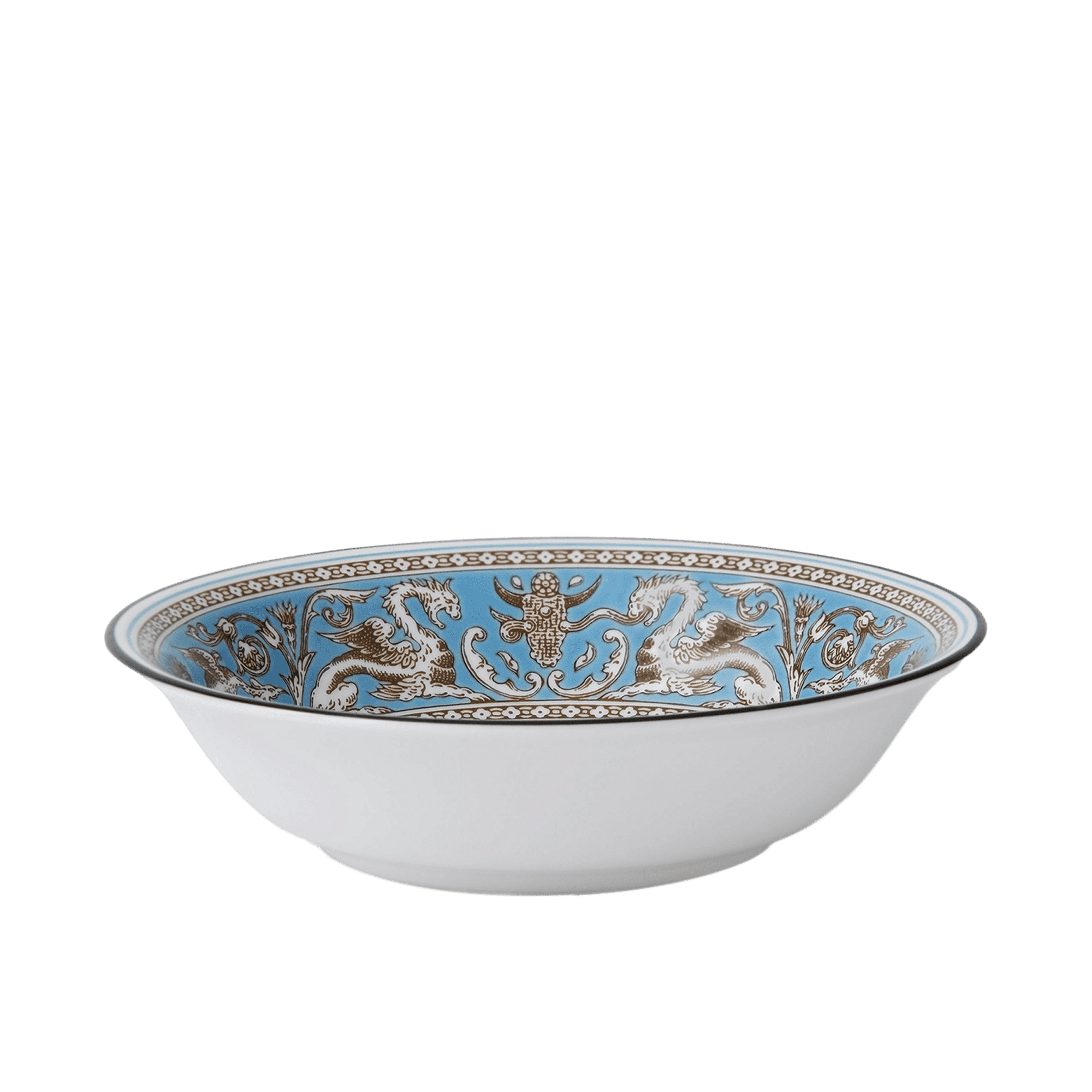 Florentine Turquoise Oatmeal Bowl
