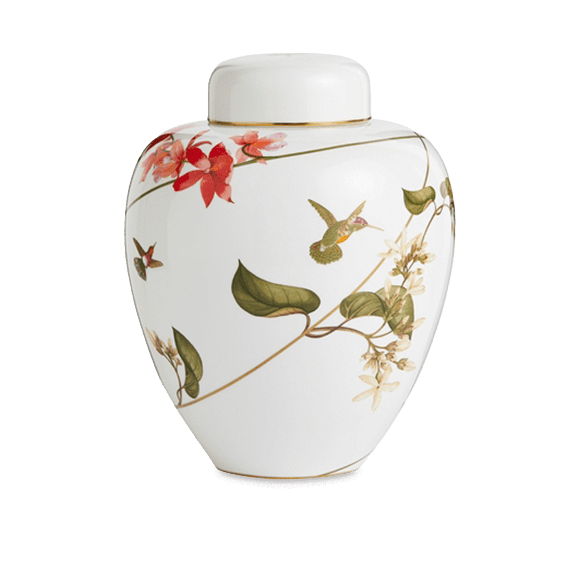 Hummingbird Bone China Vase