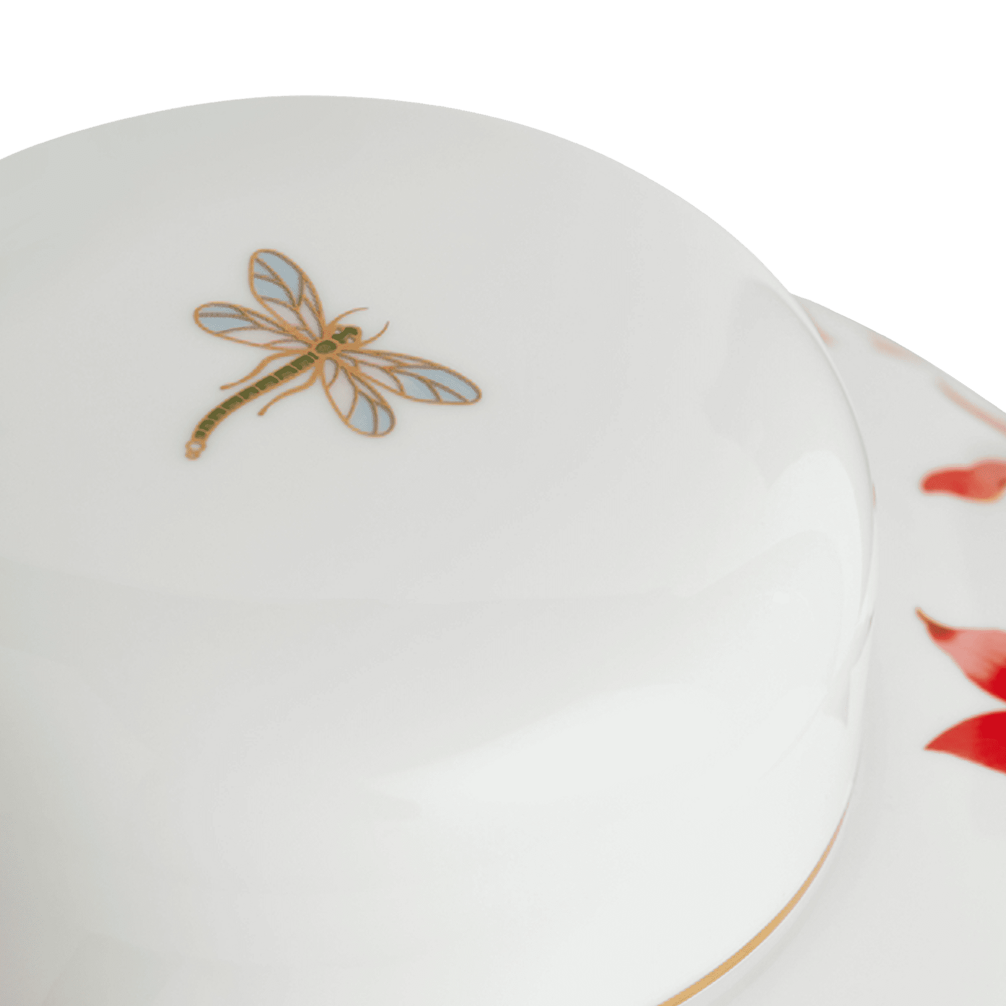 Hummingbird Bone China Vase