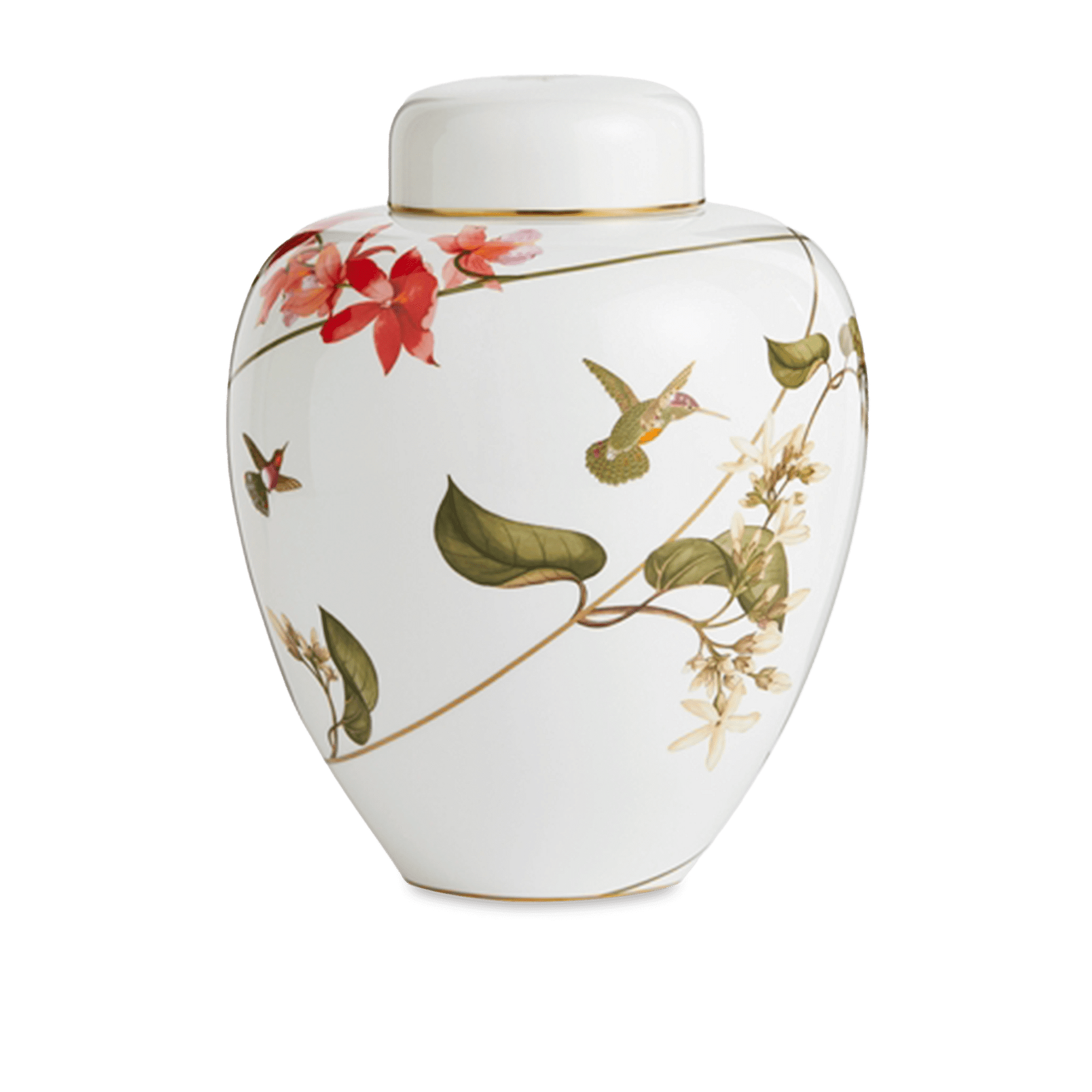 Hummingbird Bone China Vase