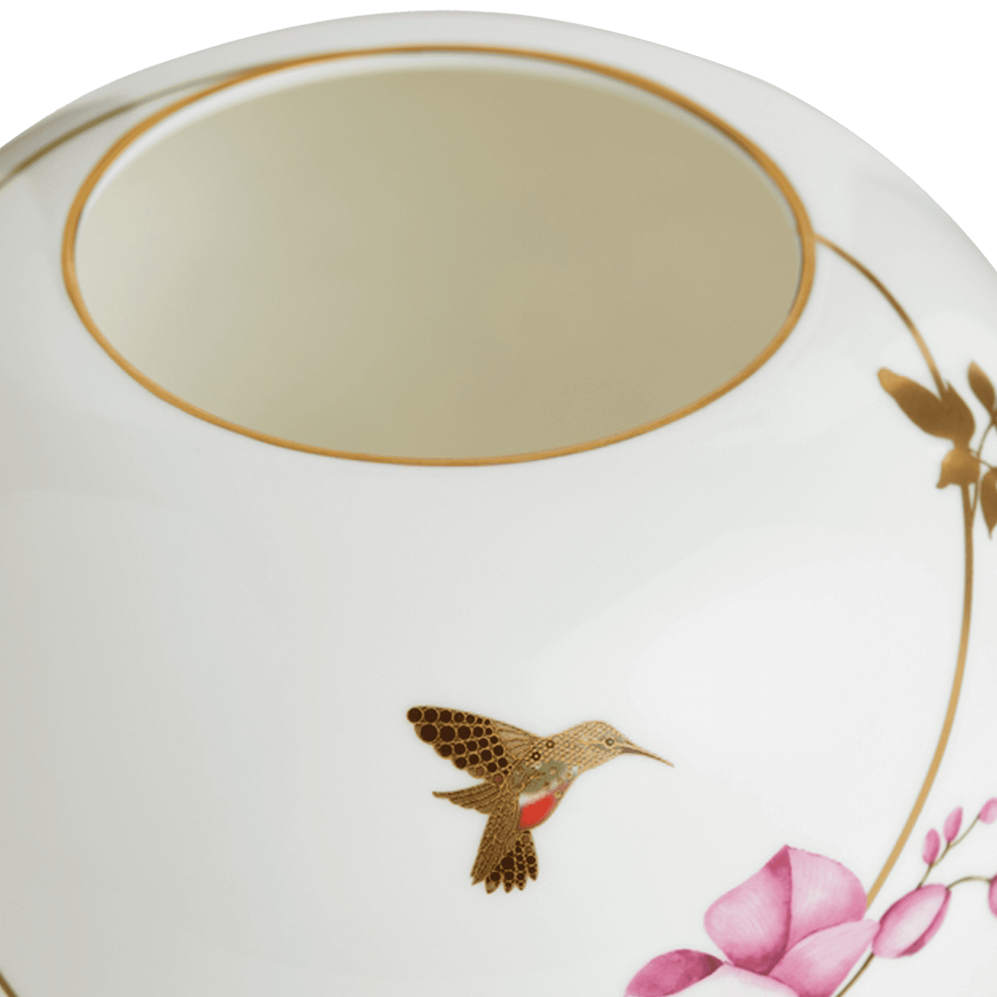 Hummingbird Bone China Vase