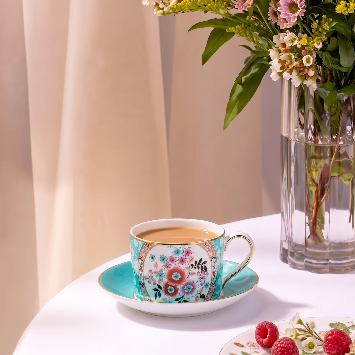 Wonderlust Camellia Teacup & Saucer