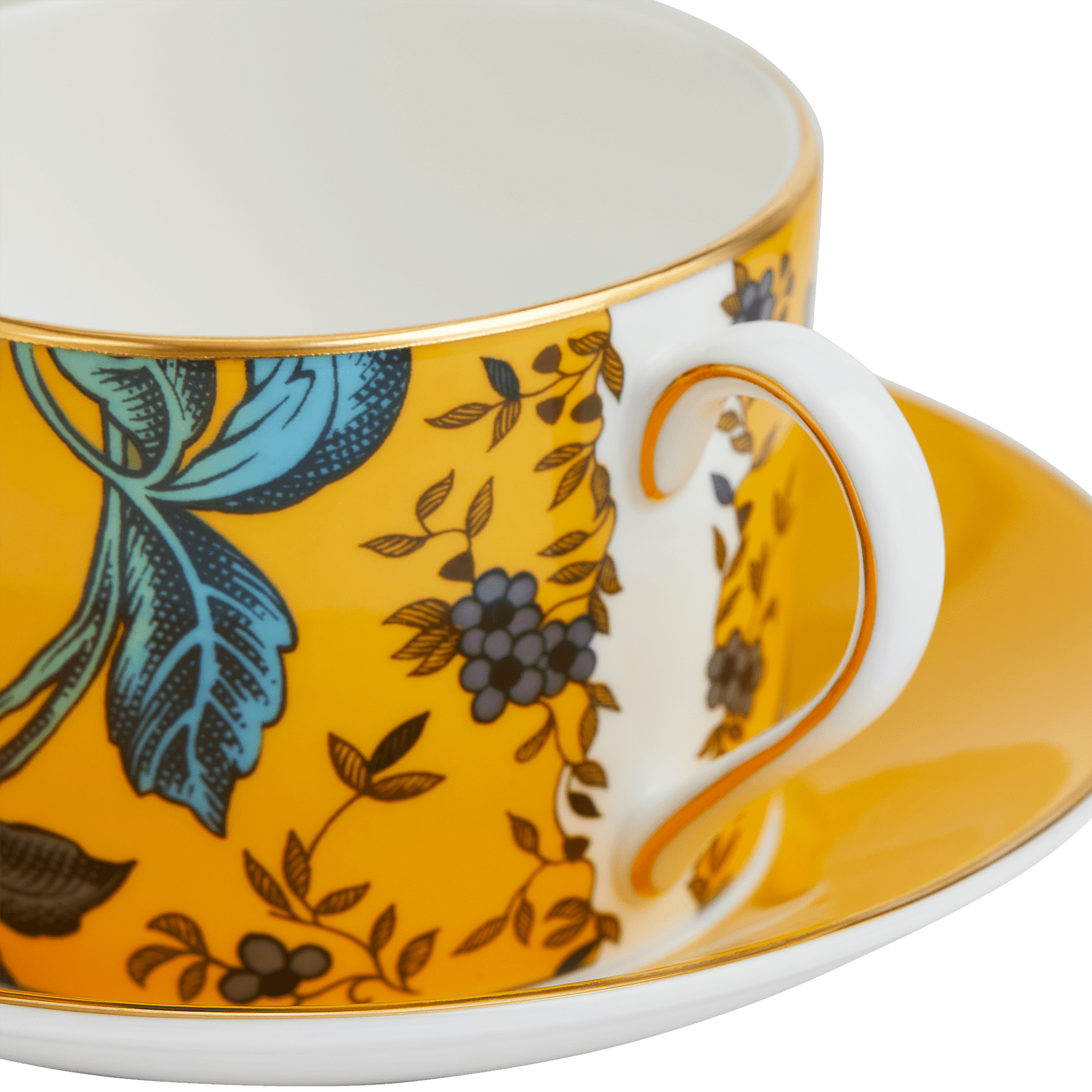 Wonderlust Yellow Tonquin Teacup & Saucer