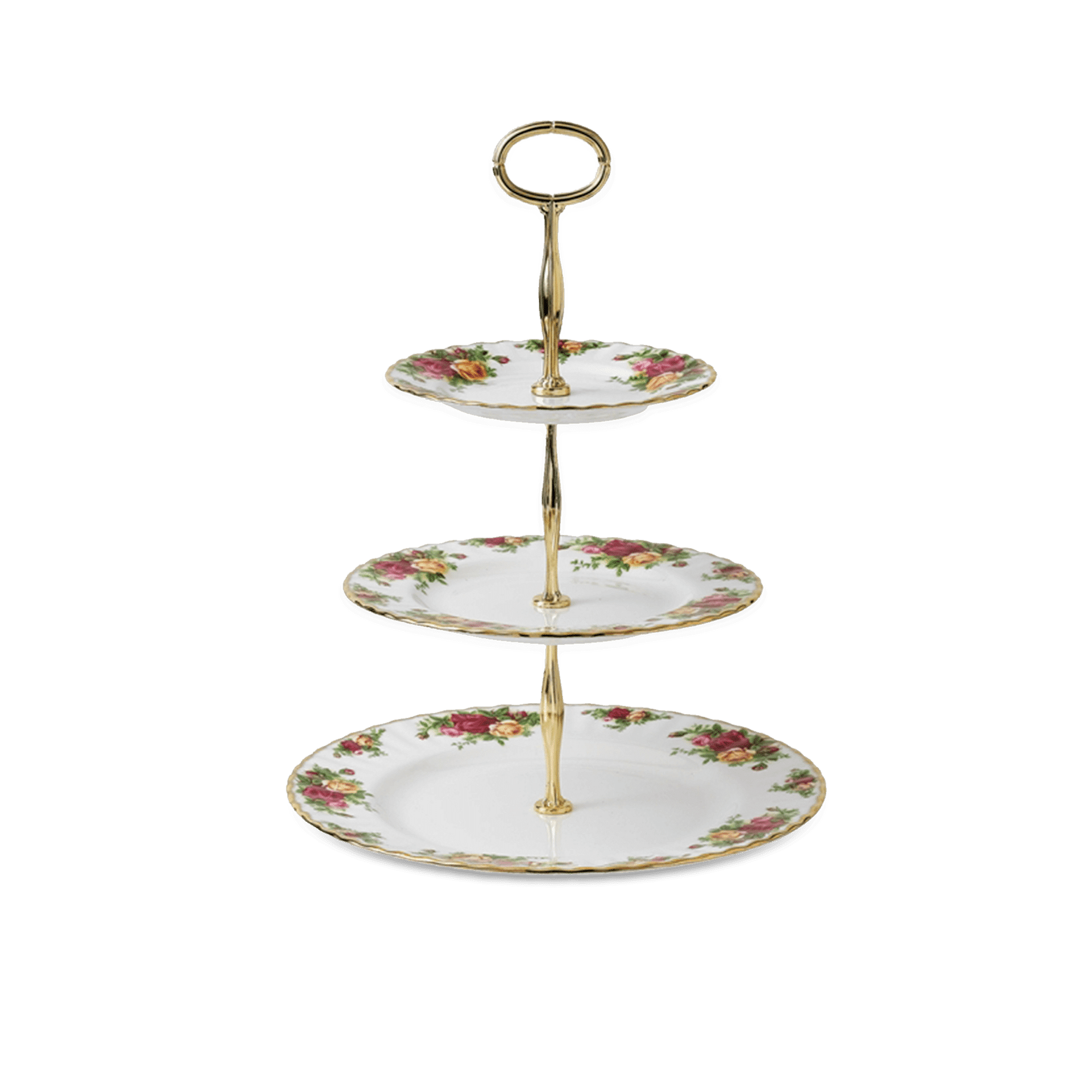 Old Country Roses Cake Stand 3-Tier