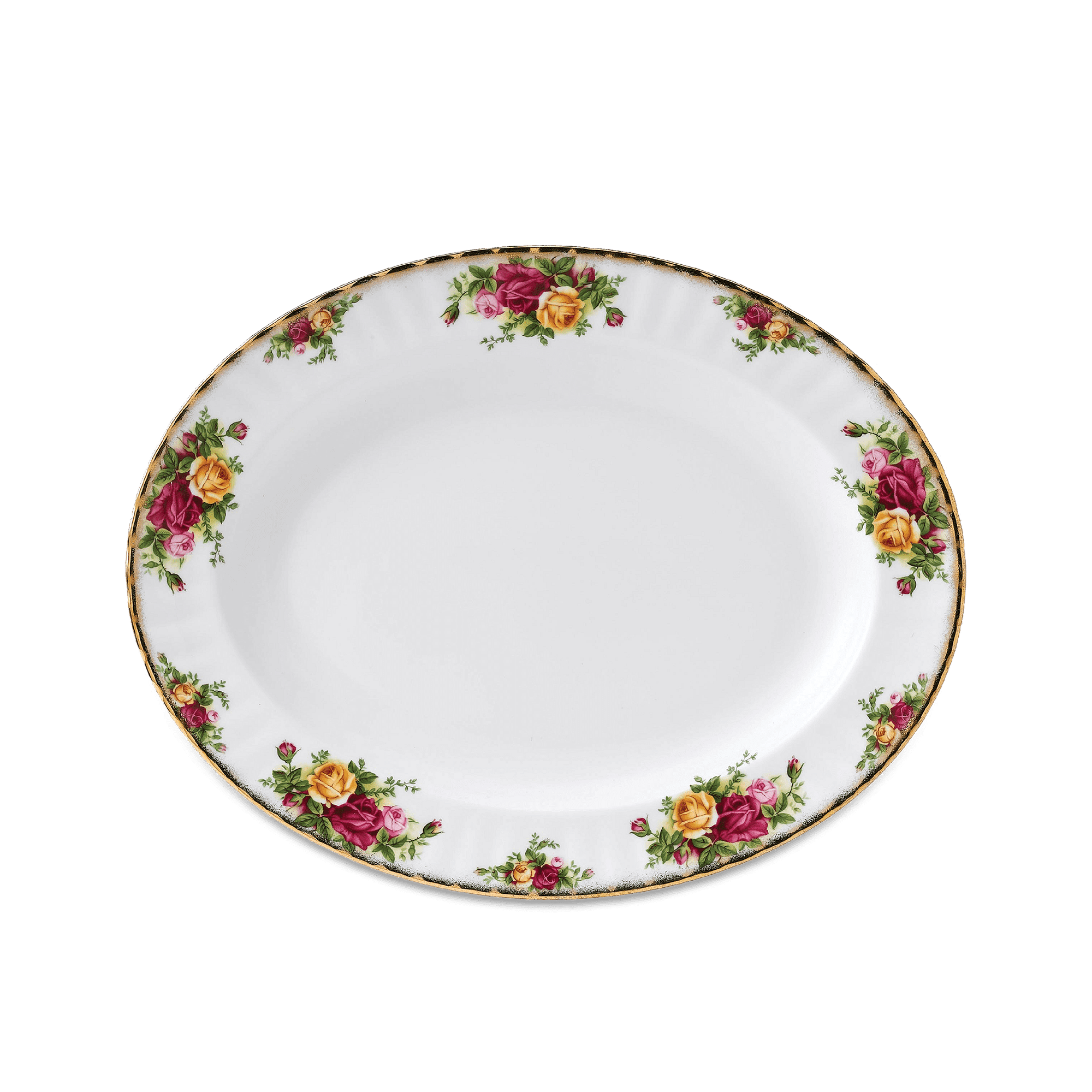 Old Country Roses Oval Platter