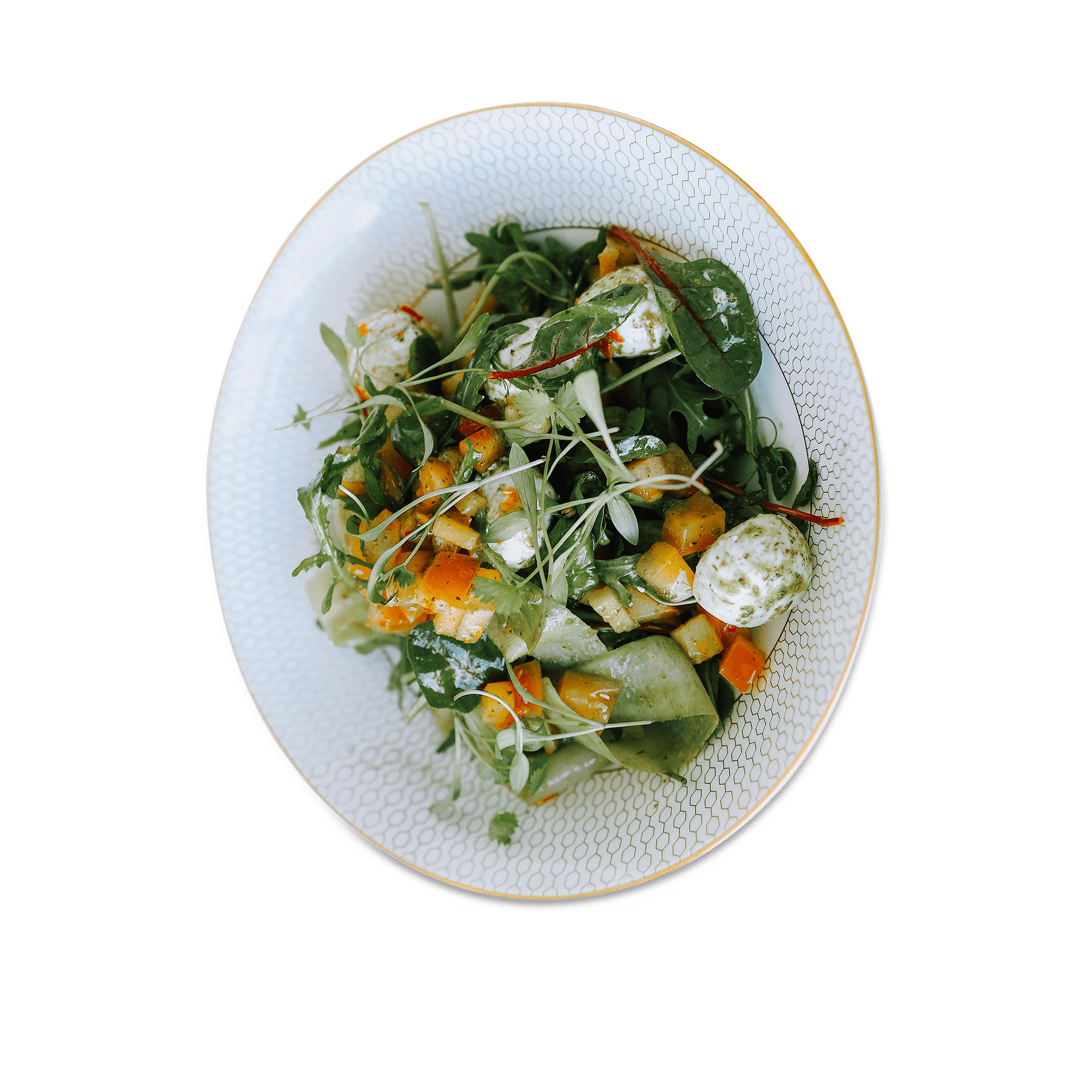 Gio Gold Open Oval Vegetable dish