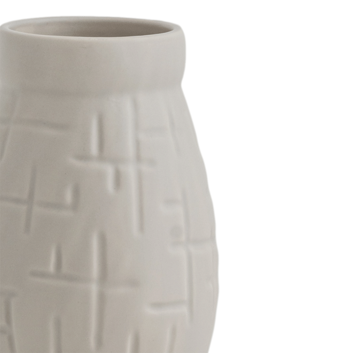 Geometric Vase Light Grey