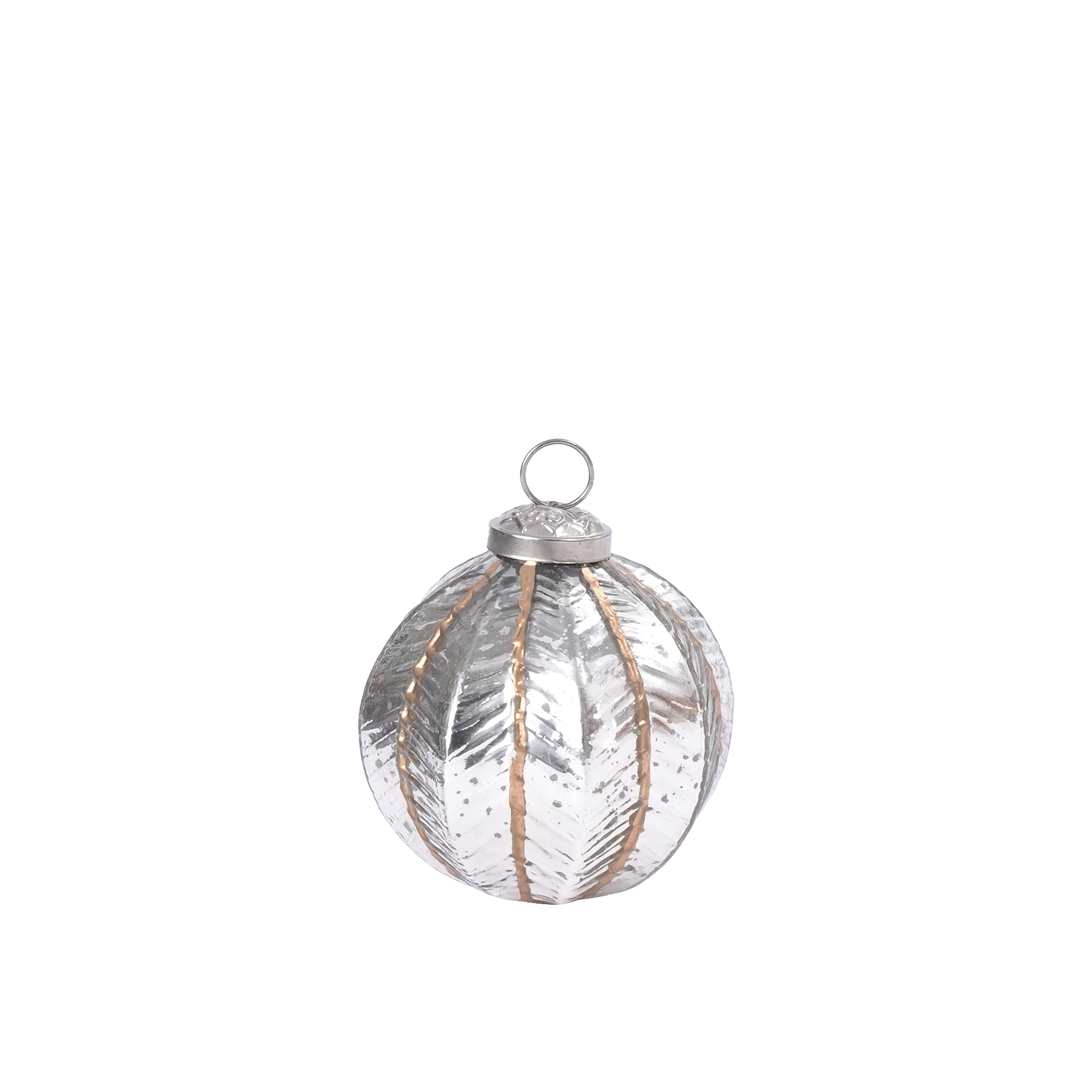 Christmas Ornament Silver Leaf