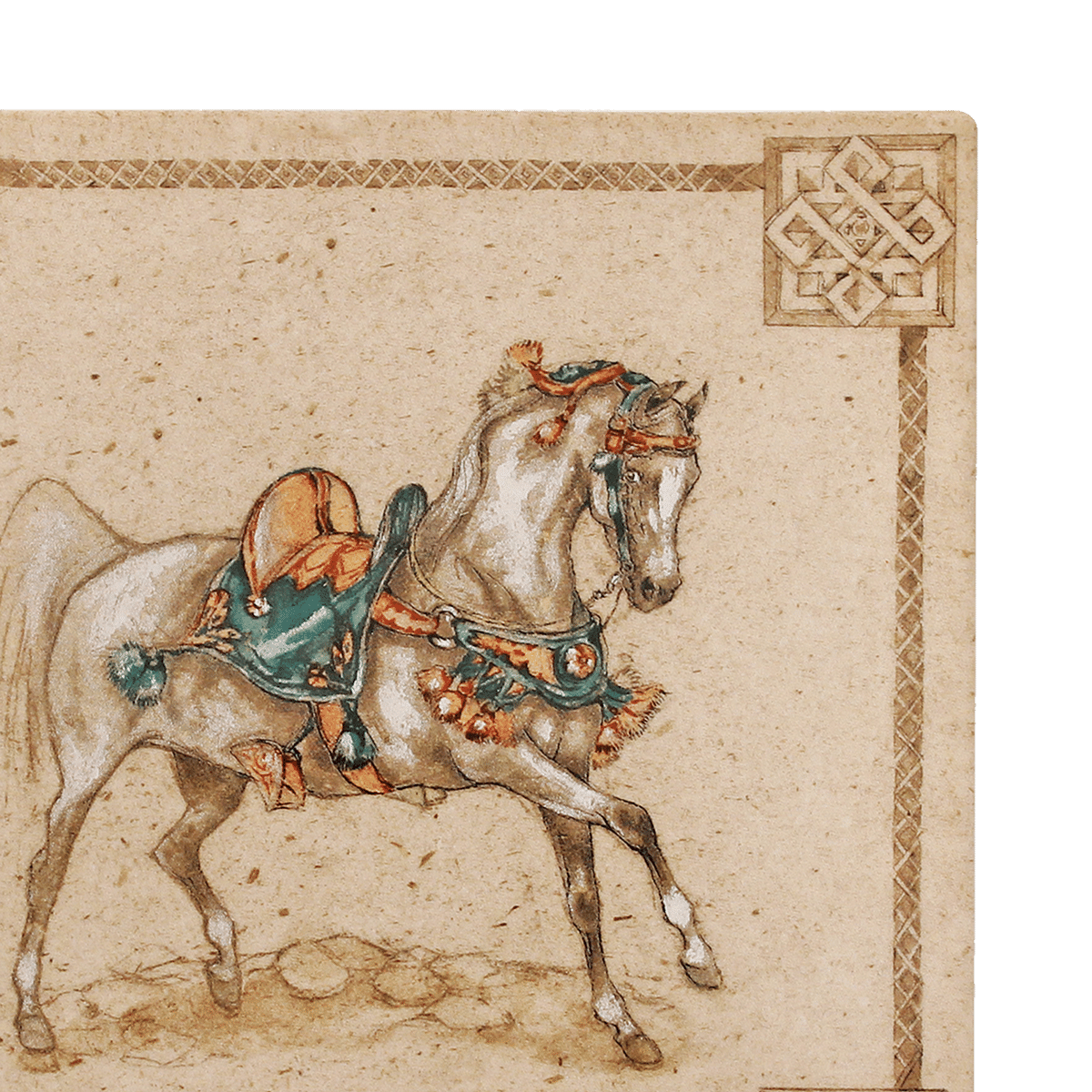 Chevaux Du Vent Square Plate Small