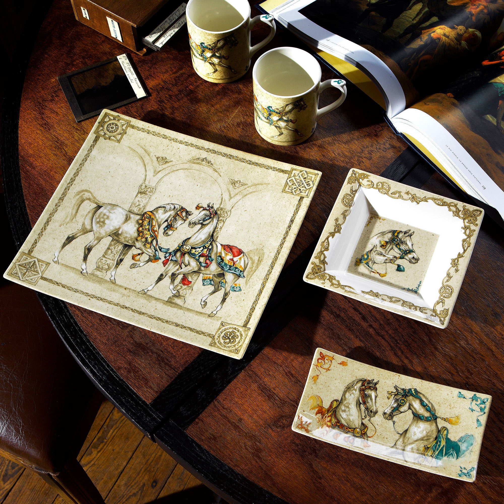 Chevaux Du Vent Square Plate