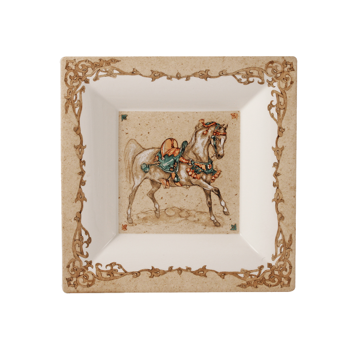Chevaux Du Vent Square Candy Tray