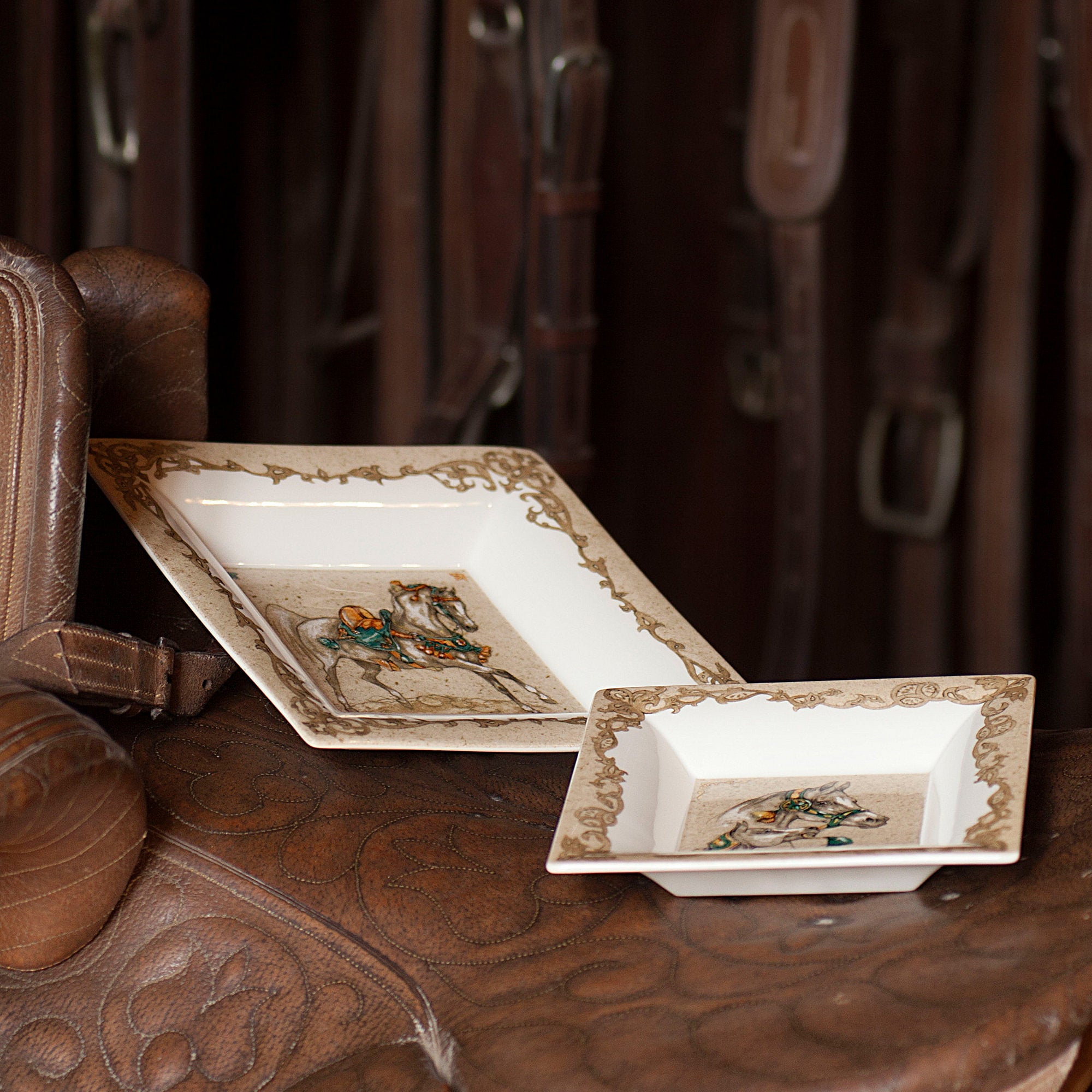 Chevaux Du Vent Square Candy Tray