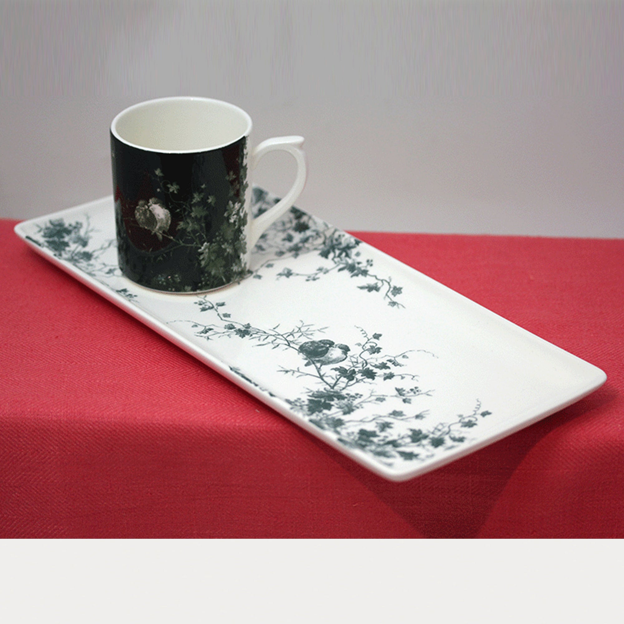 Les Oiseaux Oblong Serving Tray