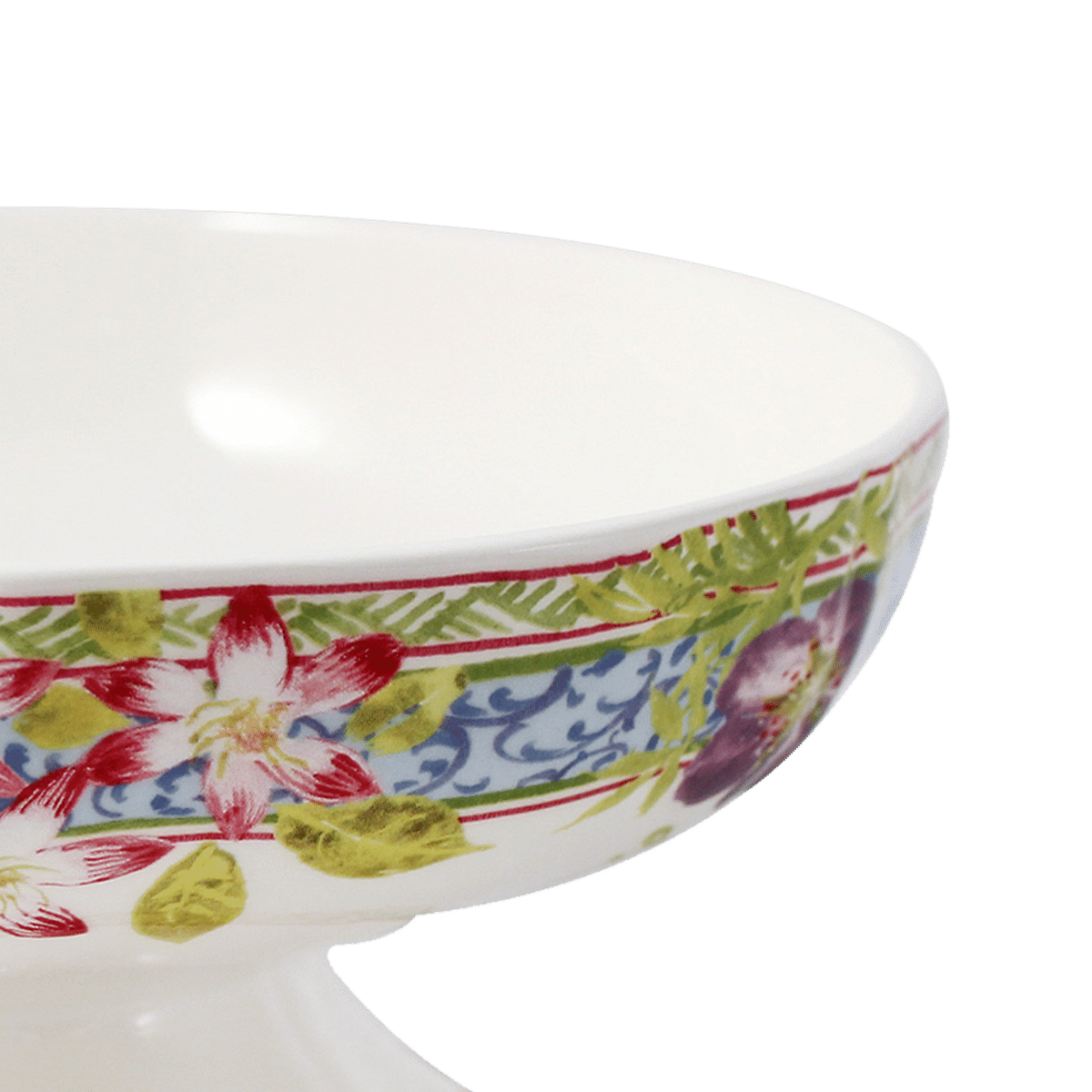Millefleurs Footed Fruit Bowl
