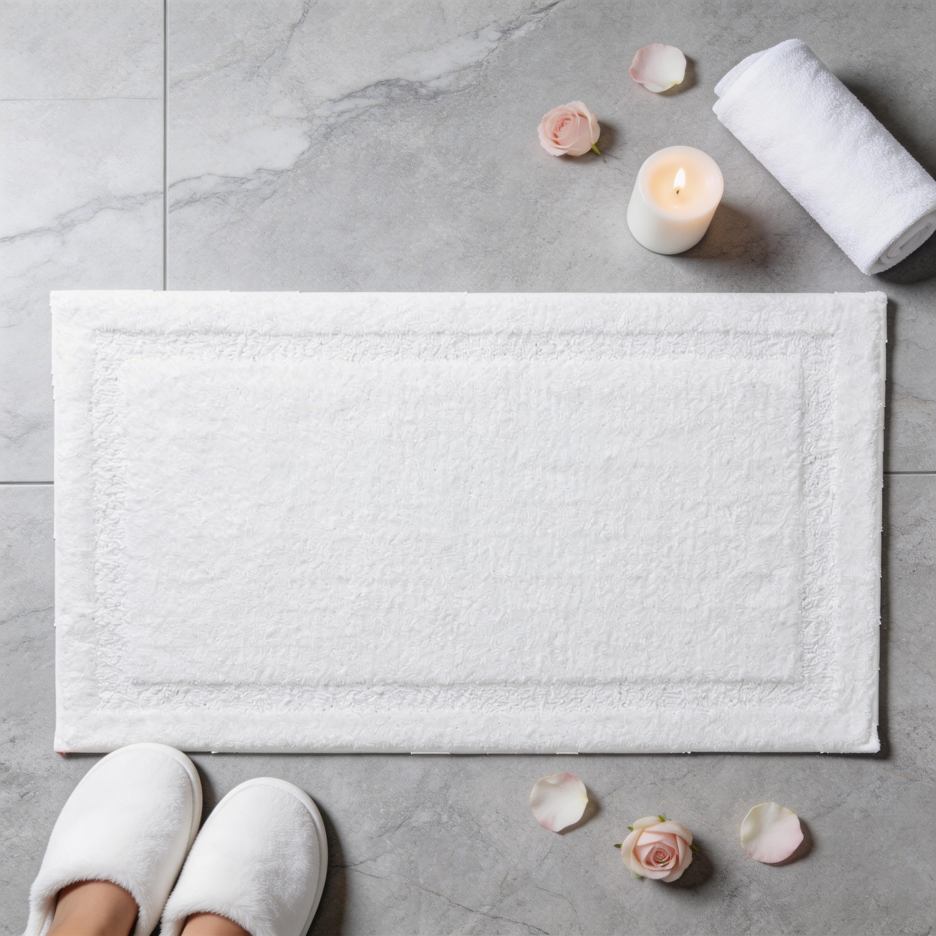Raffee Drylon Bath Rug