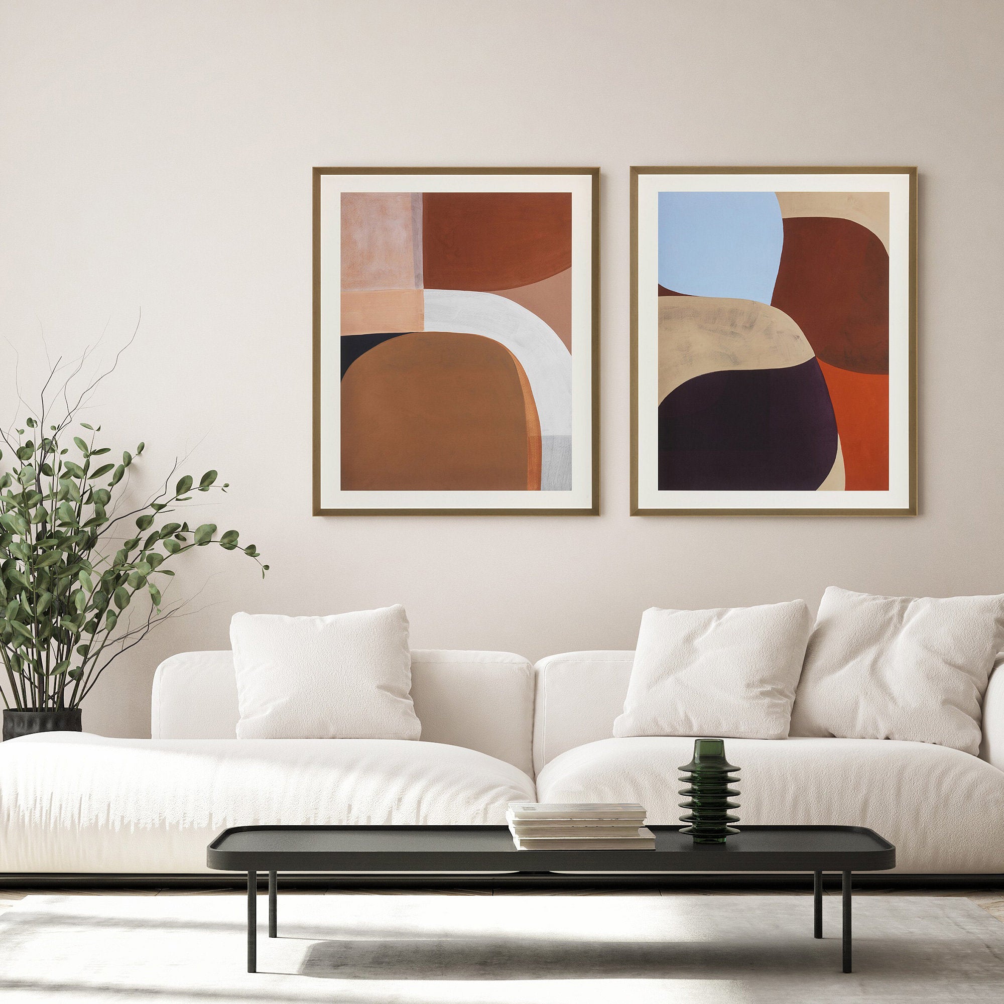 Contemporary Art Painted Shapes 02