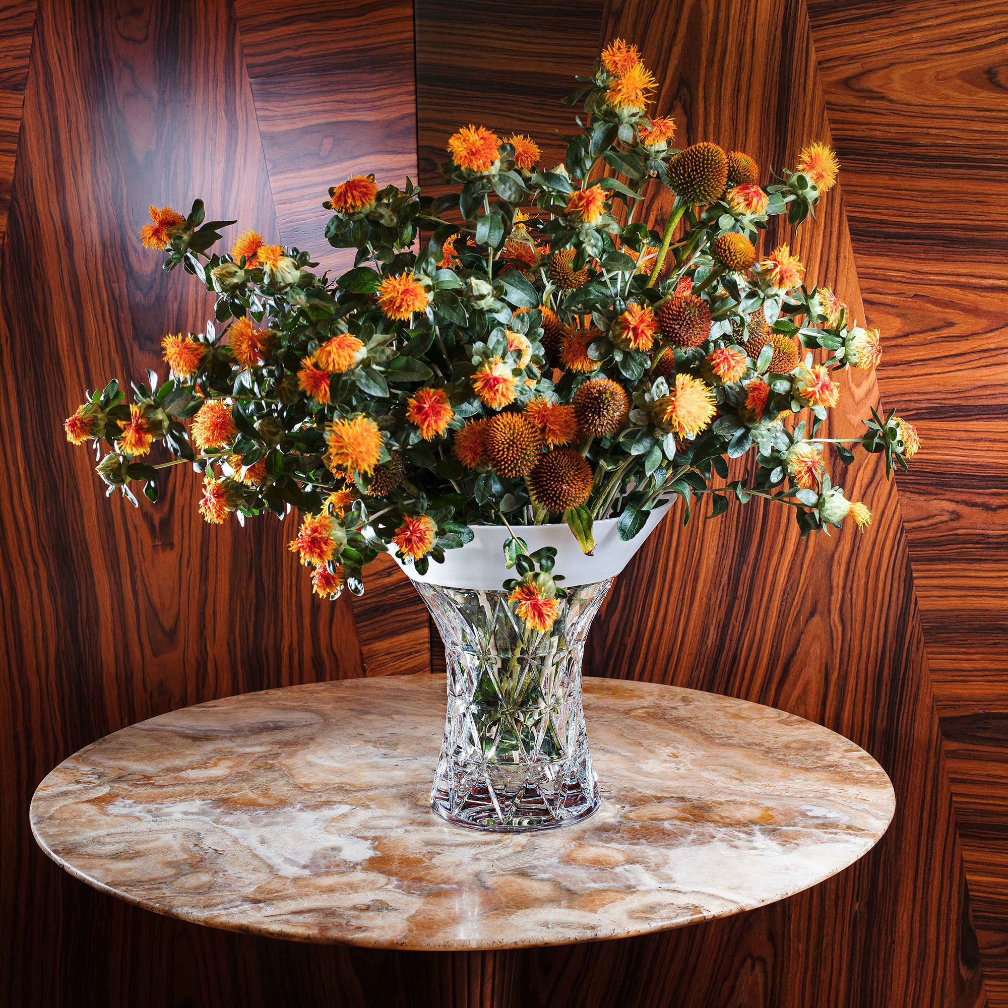 Garland Crystal Vase