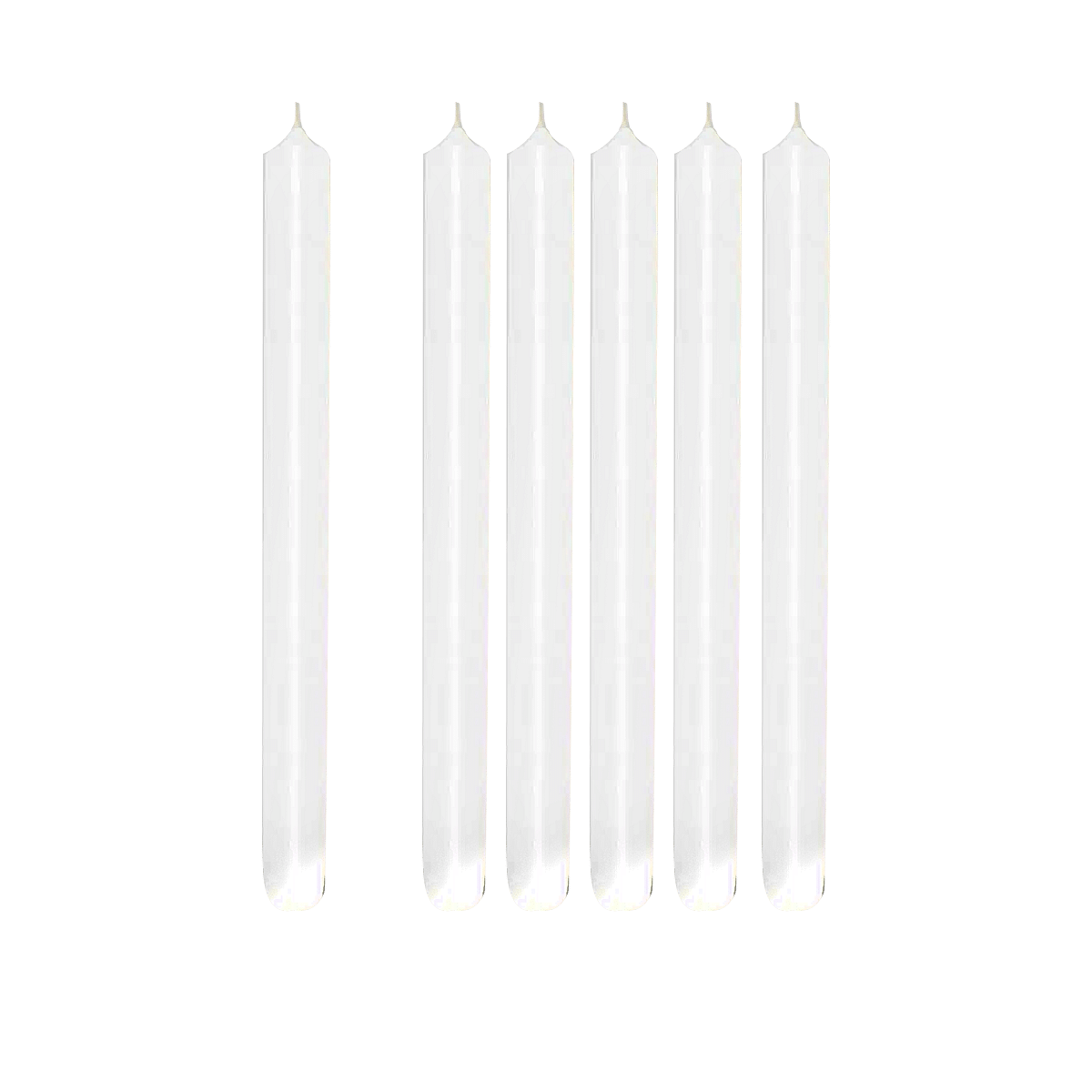 Madeleine Non Scented Taper Candles S/6