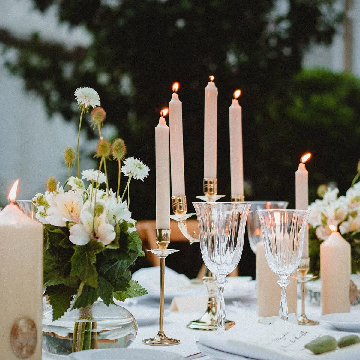 Madeleine Non Scented Taper Candles S/6
