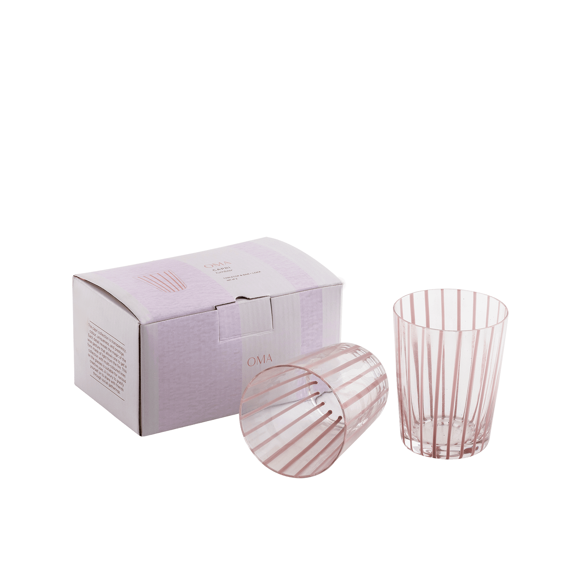 Capri Tapered Tumbler S/2