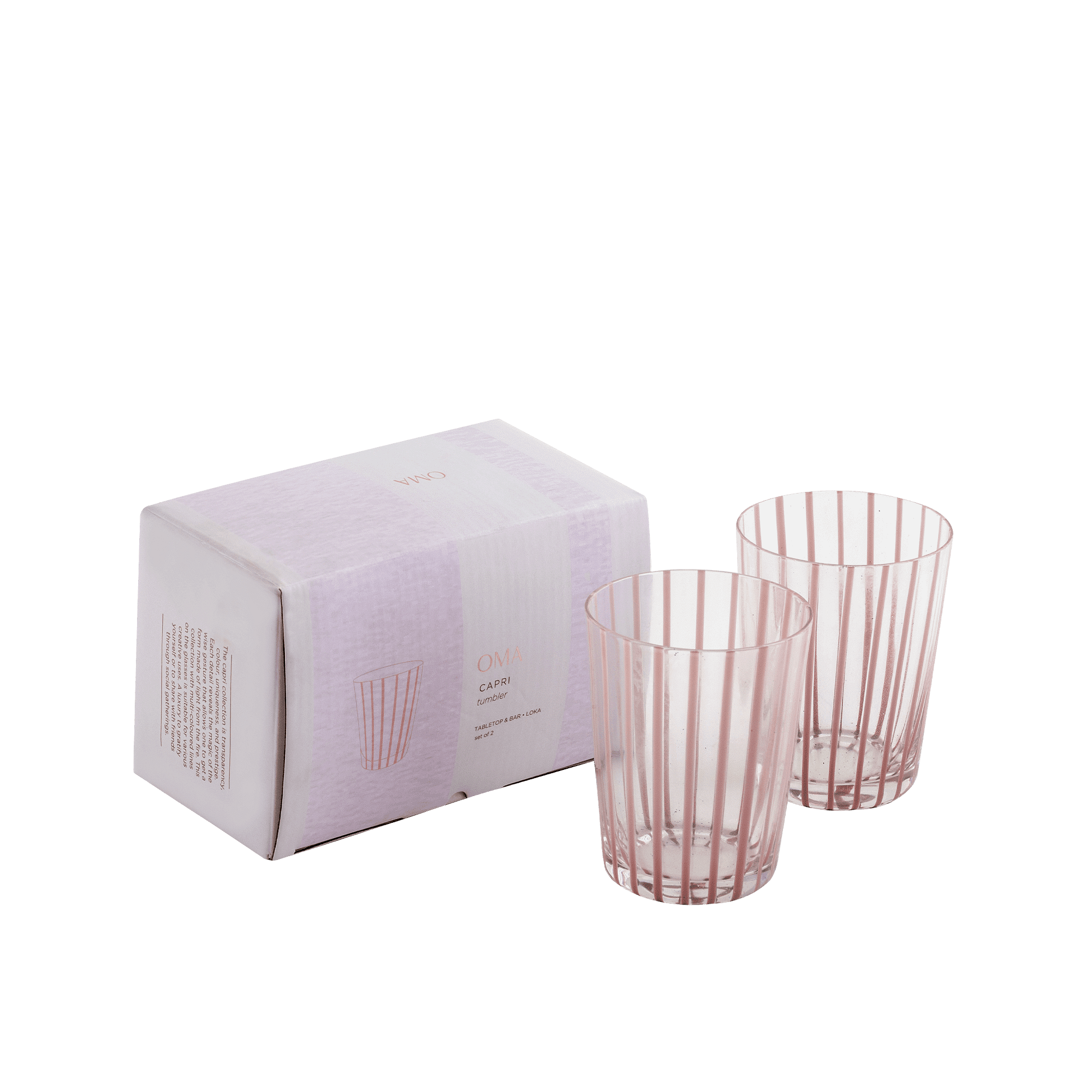 Capri Tapered Tumbler S/2