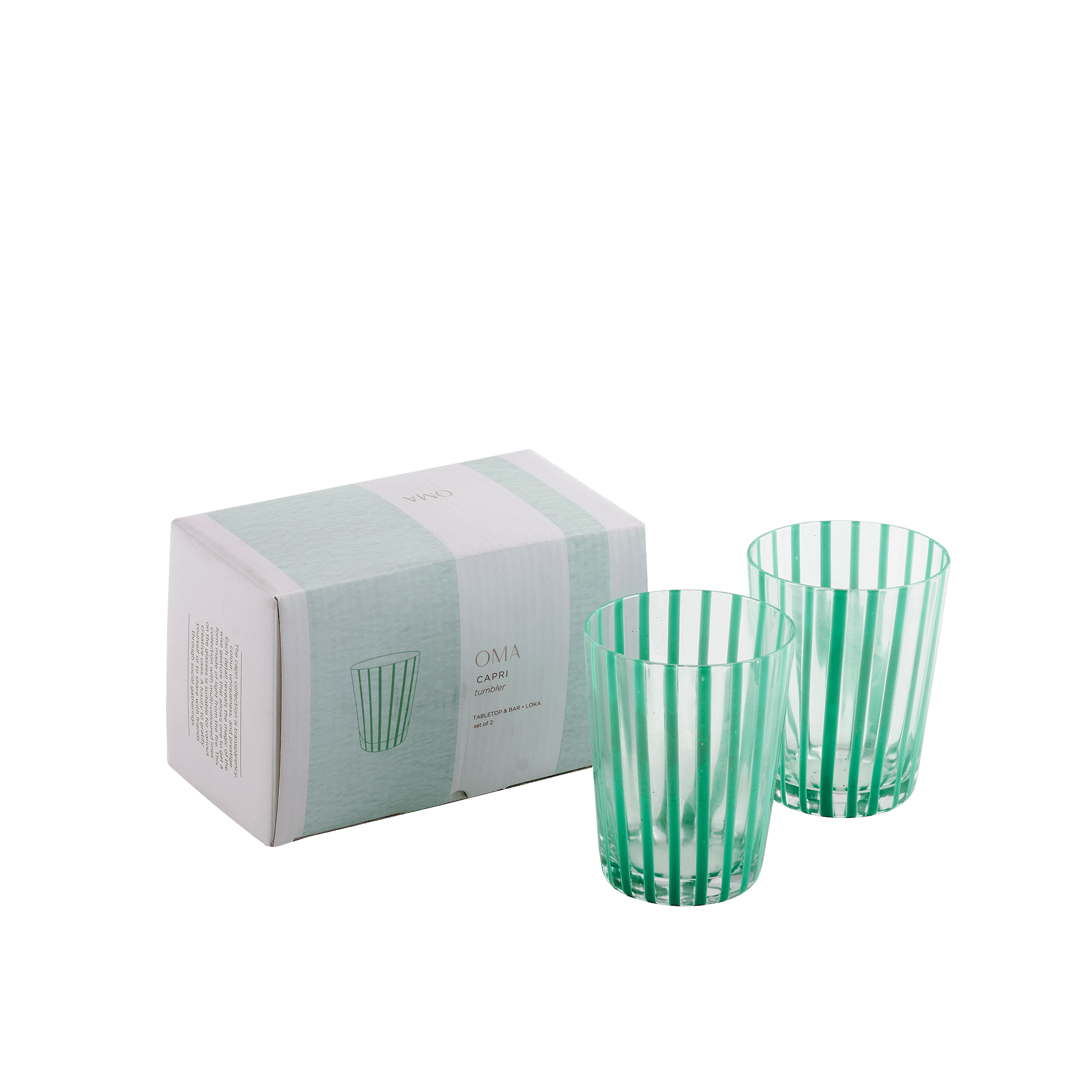 Capri Tapered Tumbler S/2