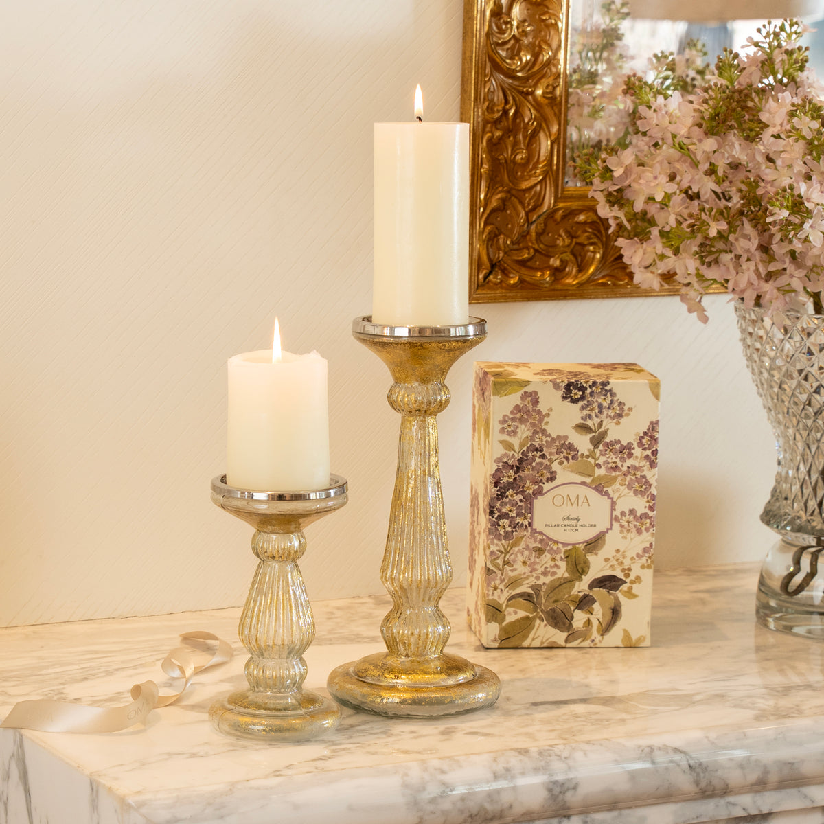 Stately Pillar Candle Holder