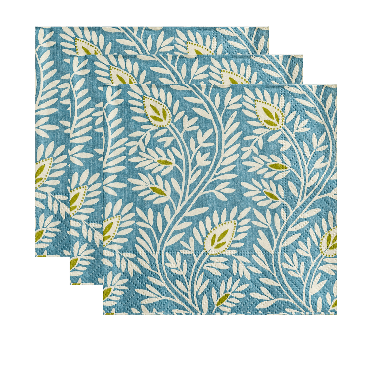 Samsara Cocktail Napkin Stone Blue